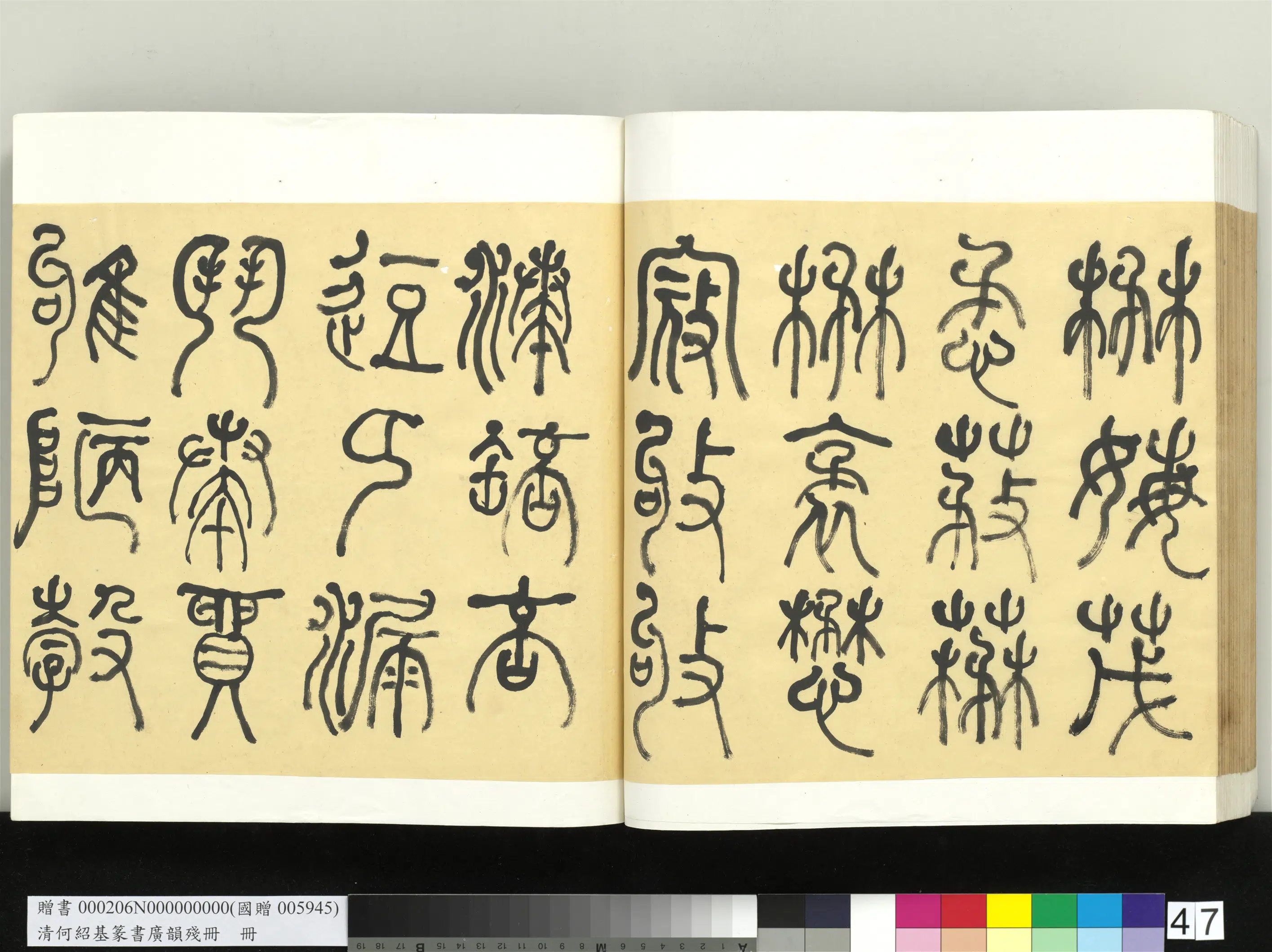 清代【何绍基】《篆书广韵册》 第47张