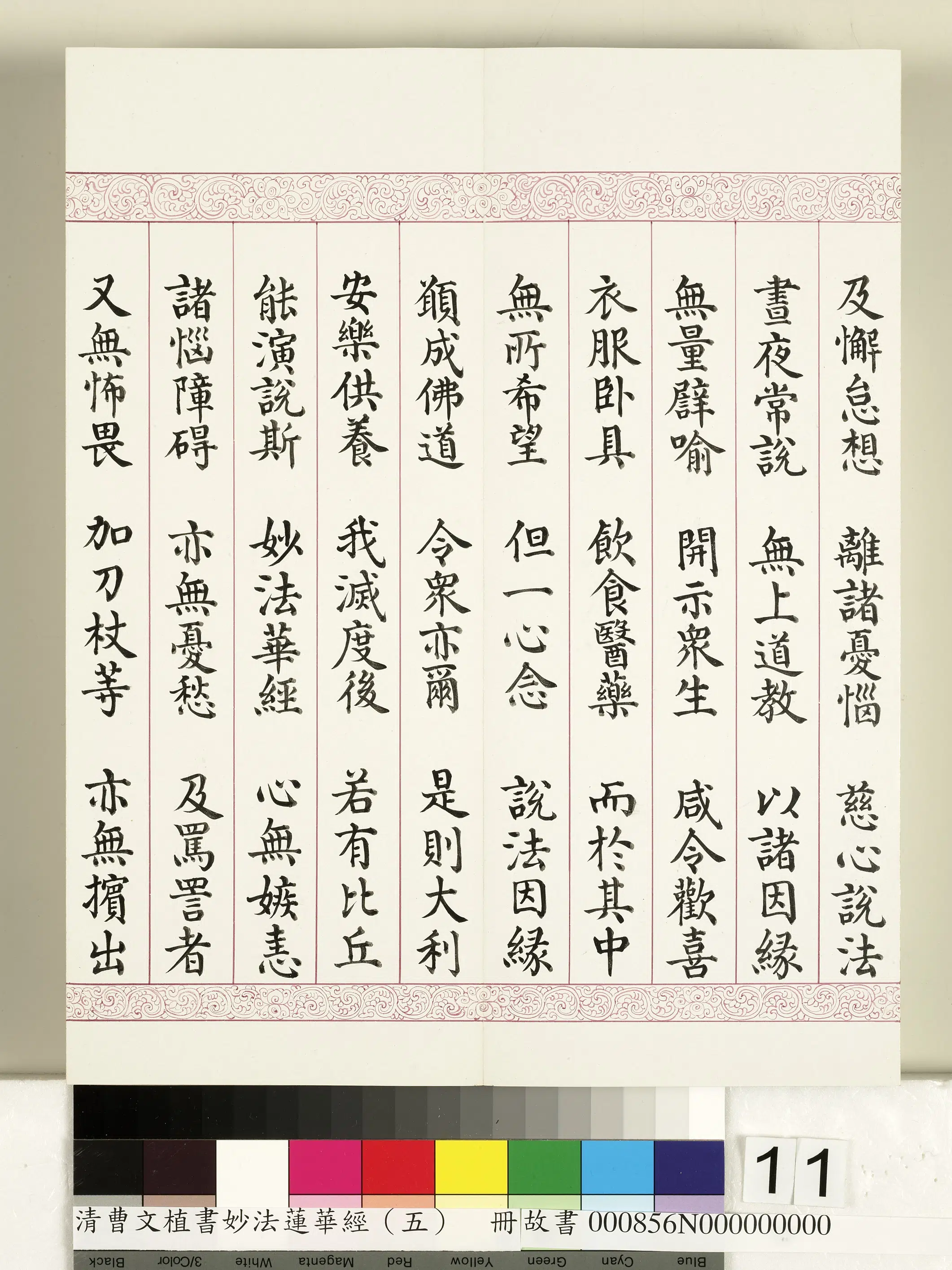 清代【曹文埴】《妙法莲华经(五)册》 第3张 清代【曹文埴】《妙法莲华经(五)册》 第3张