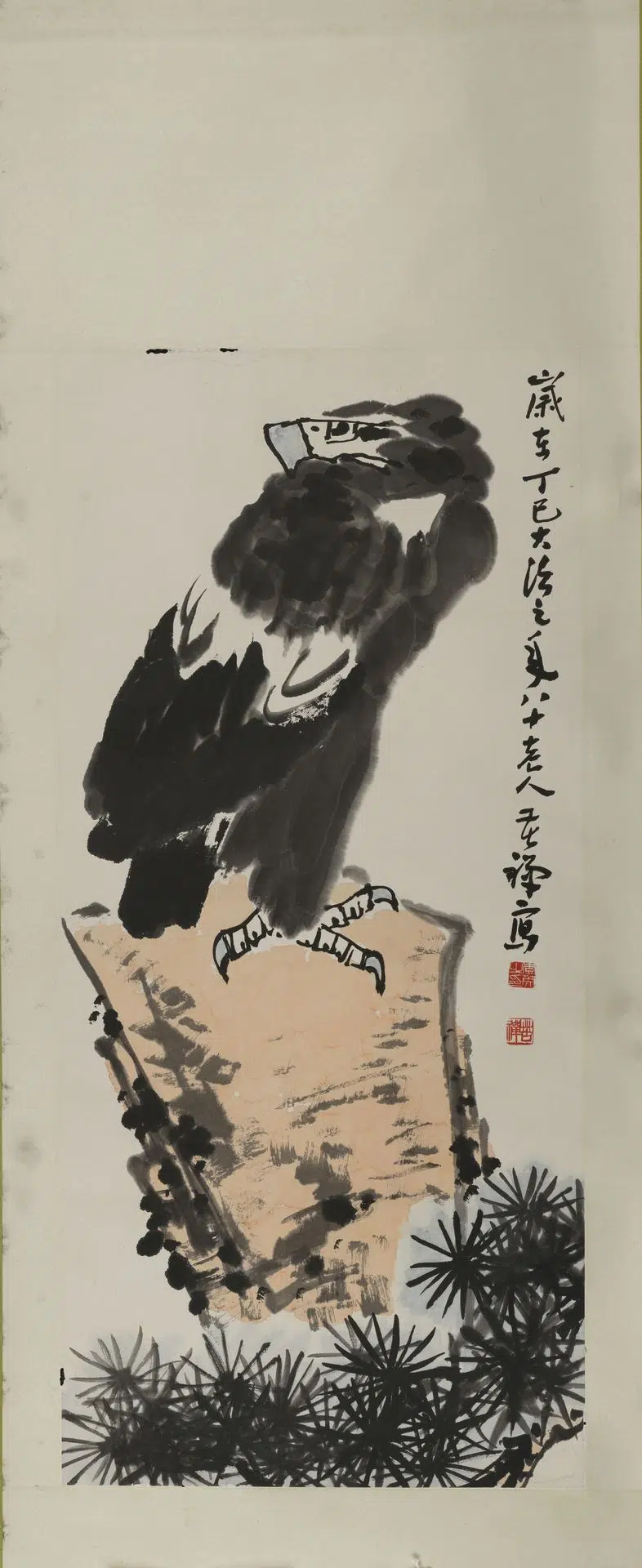 近现代【方薰】《花卉轴》