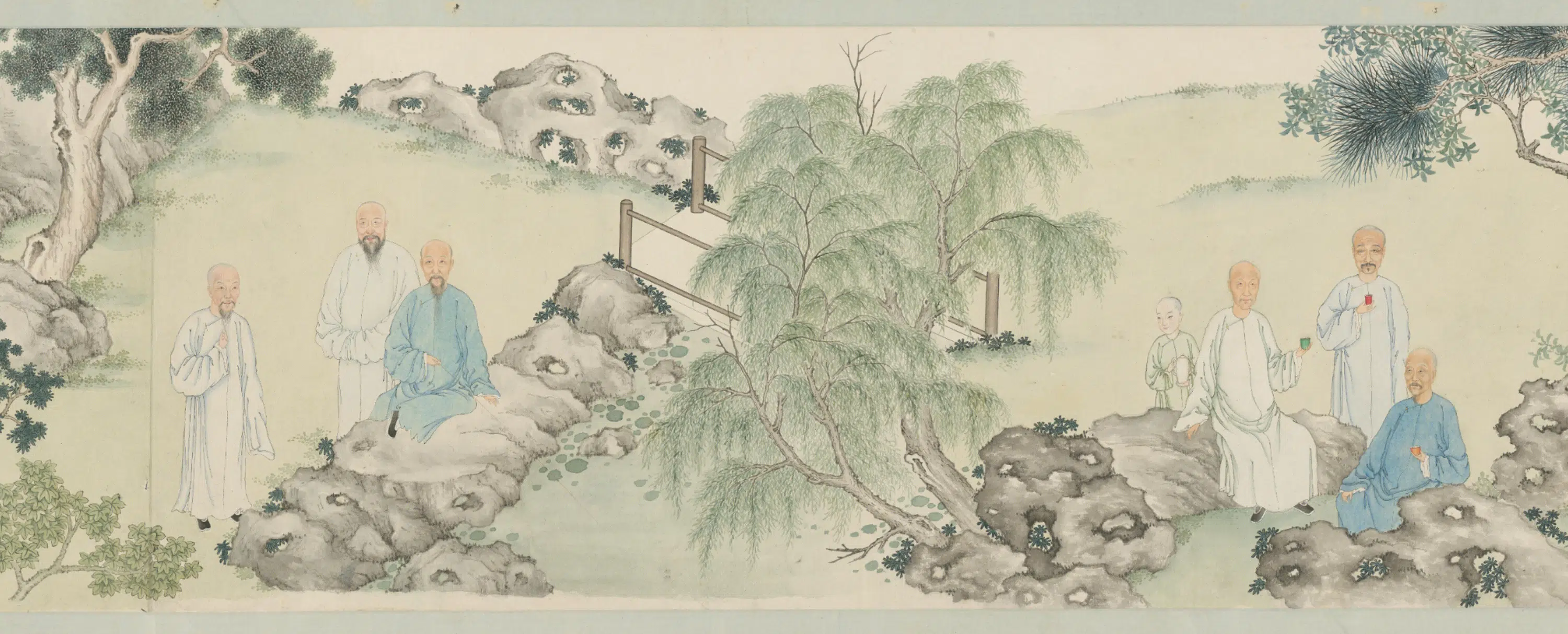 清代【清人】《乙丑同年雅集图卷》 第2张