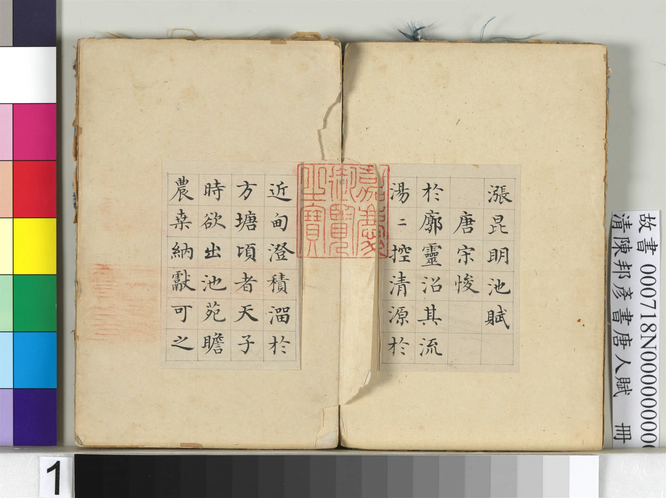 清代【陈邦彦】《书唐人赋册-8开》