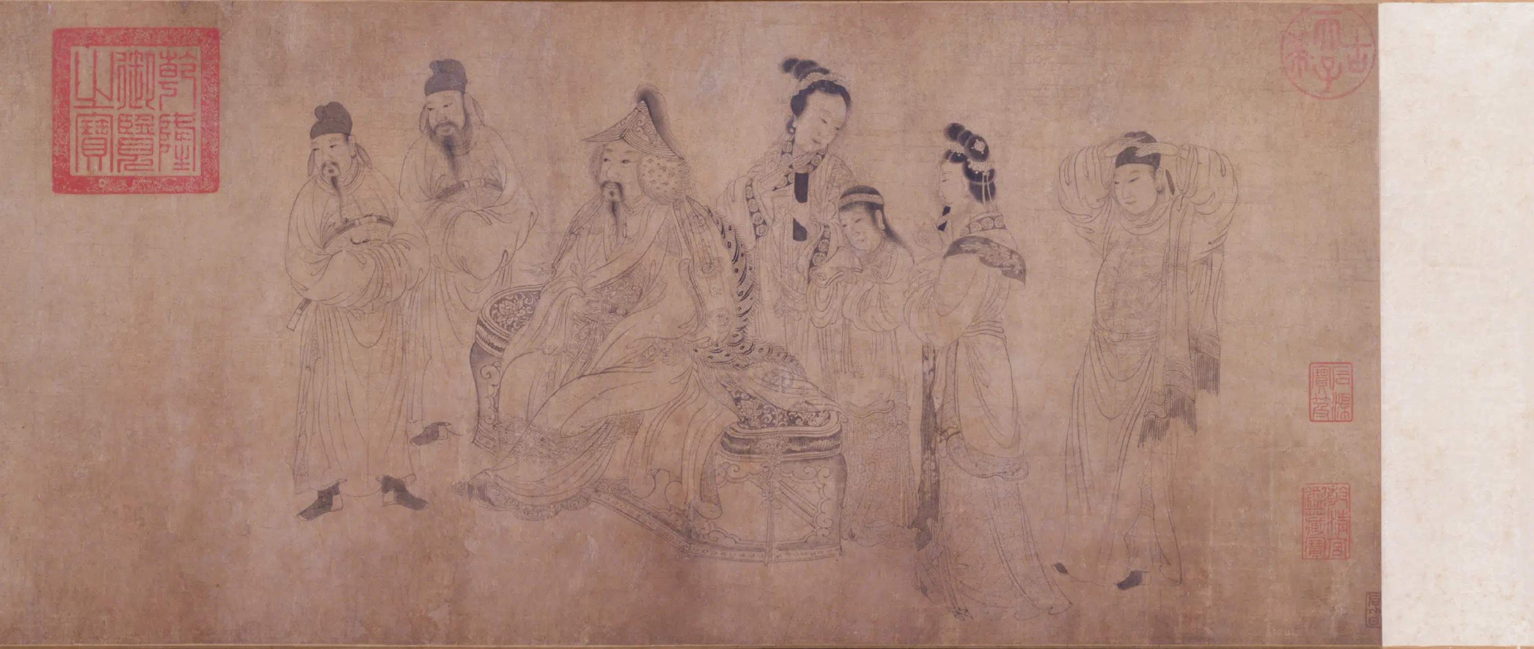 元朝【周朗】《佛郎国献马图卷》 第2张