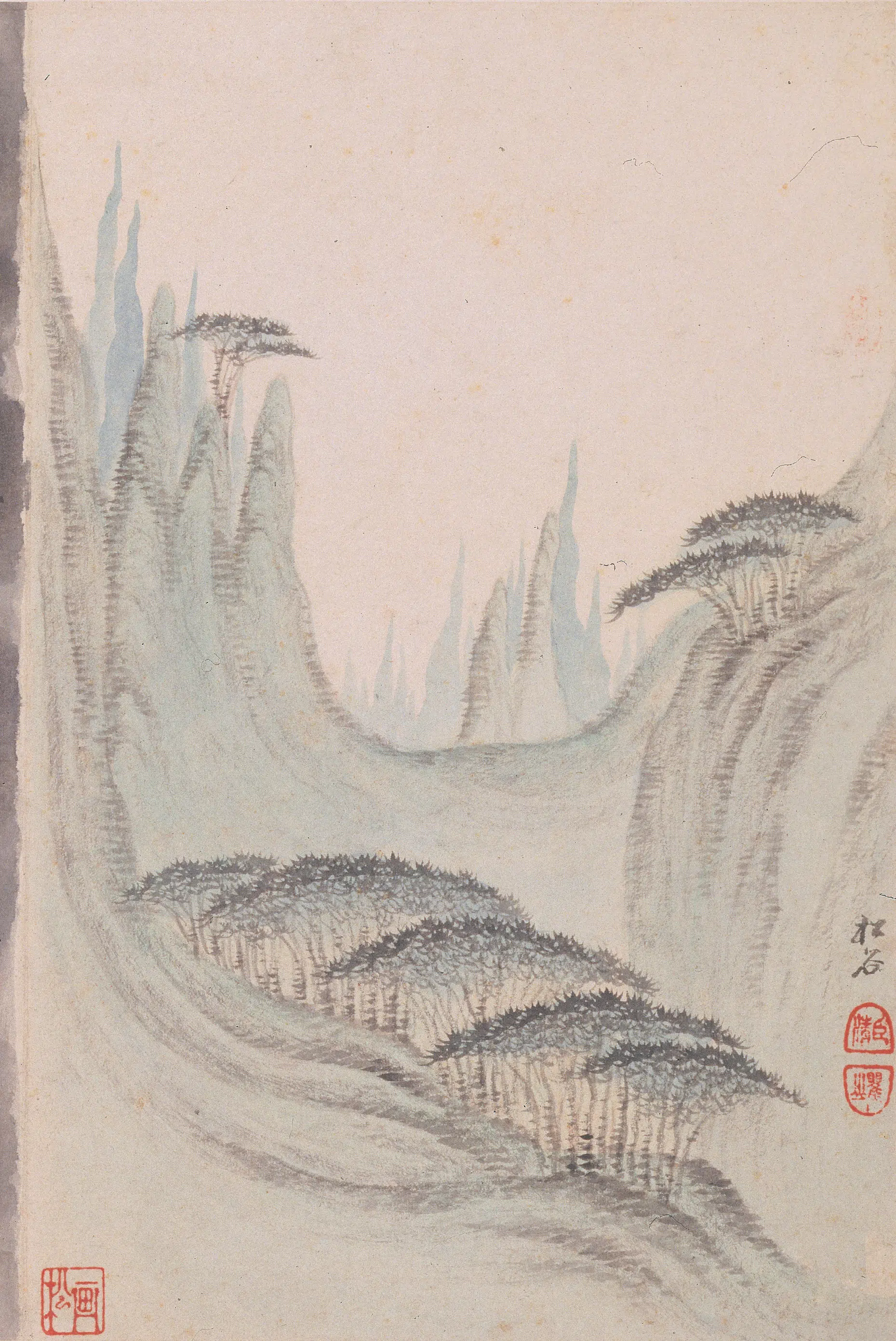 清代【梅清】《黄山十九景图册》