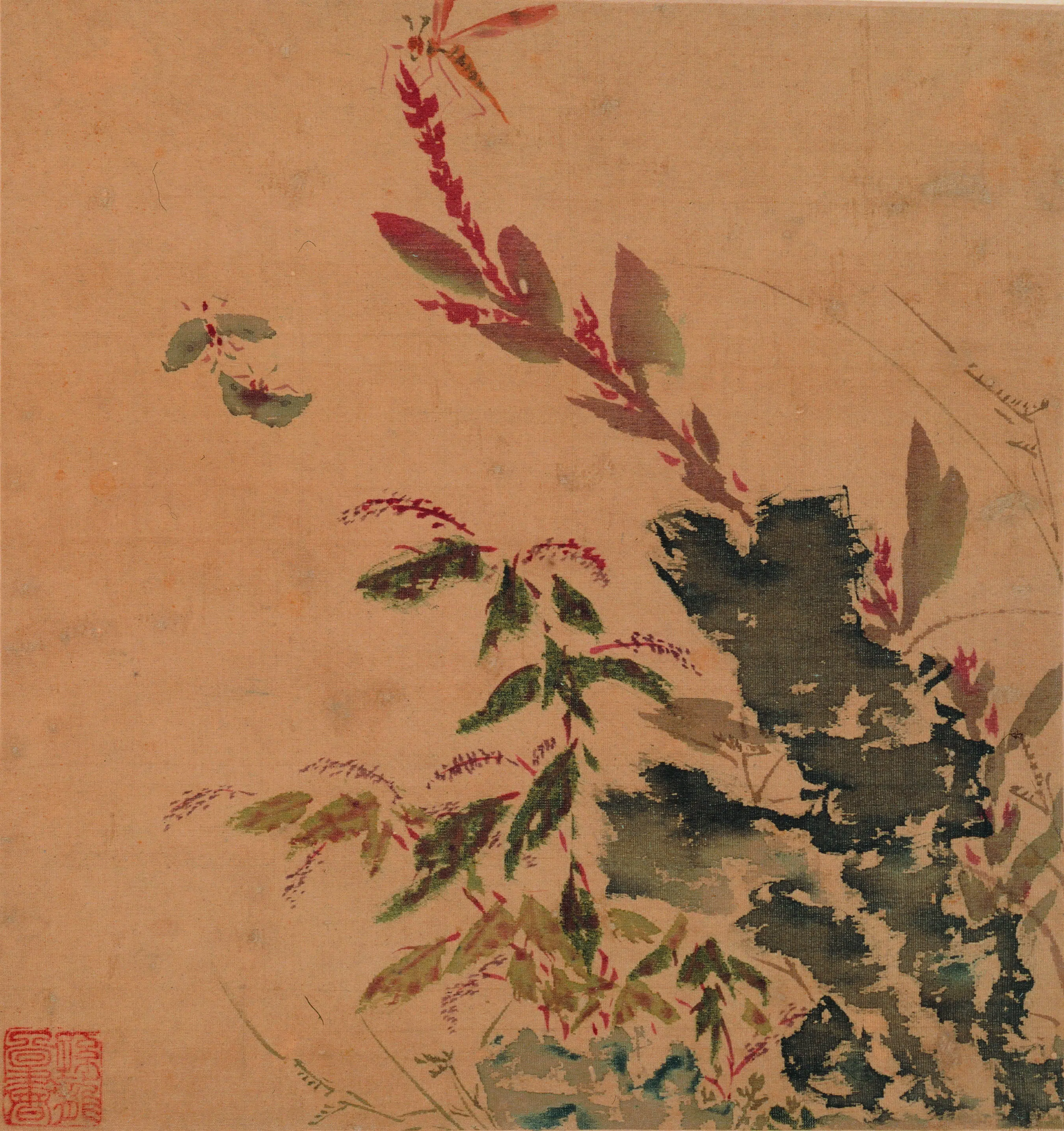 明朝【孙隆（孙龙）】《花鸟草虫册》 第11张