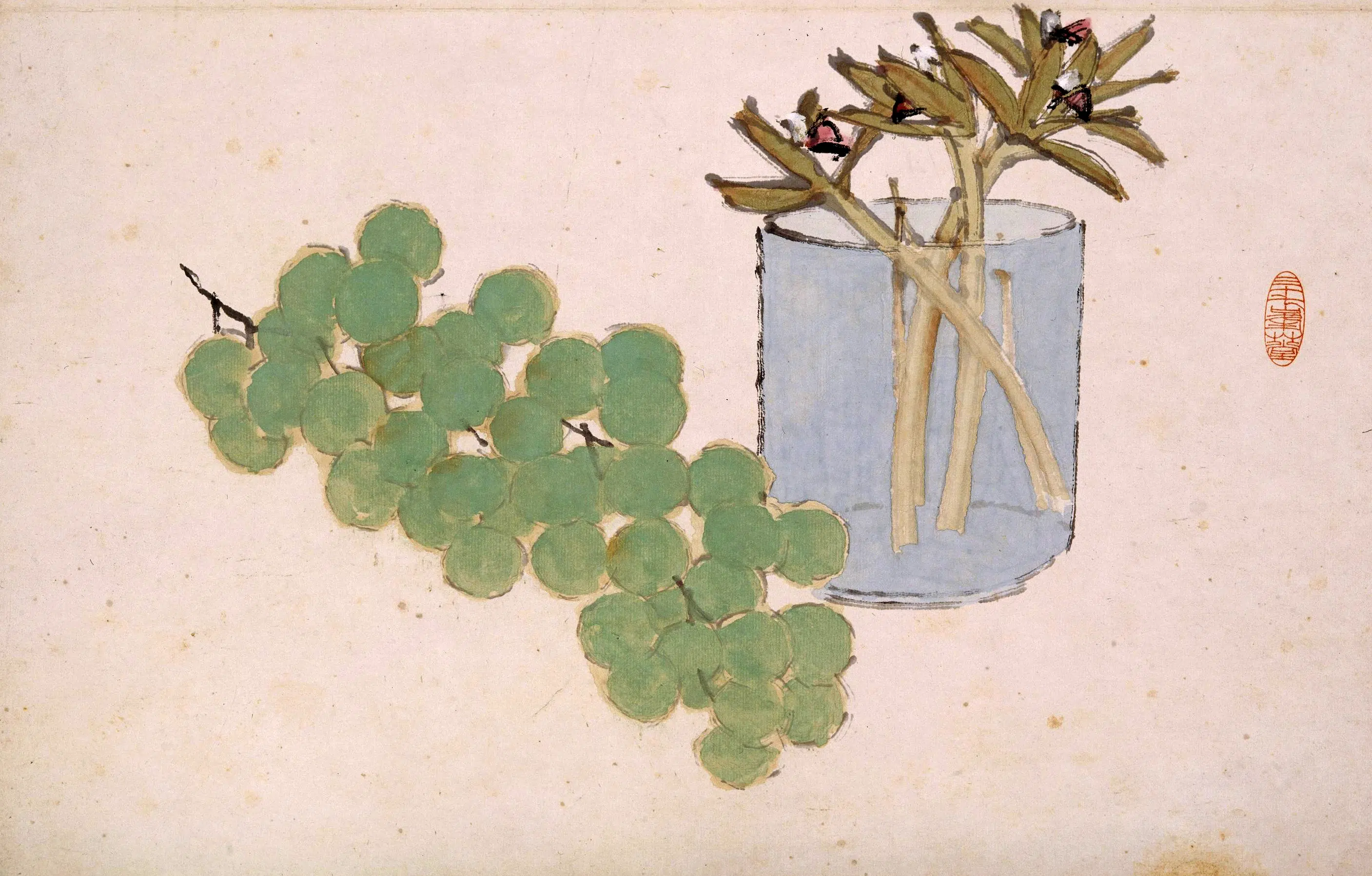 清代【虚谷】《花果册》