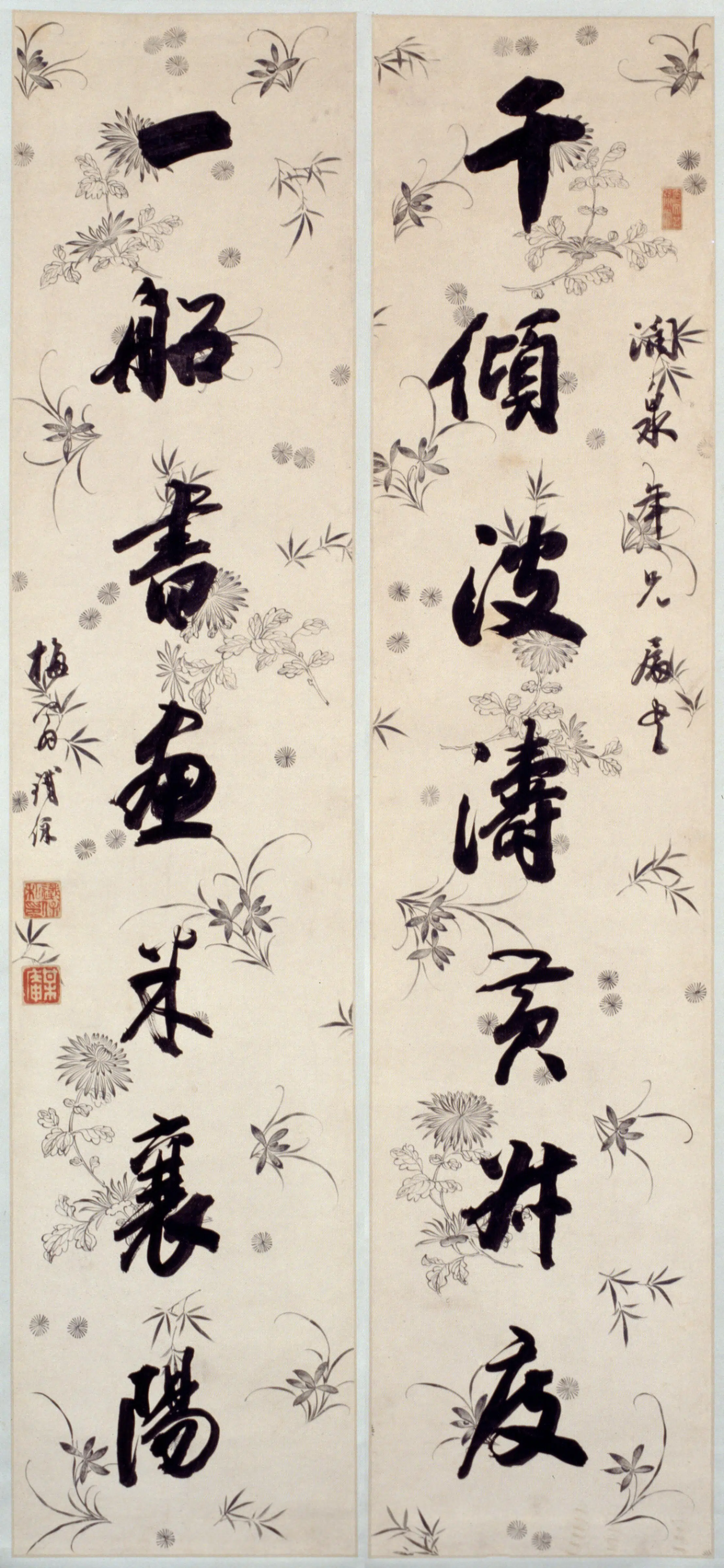 清代【铁保】《行书七言联》