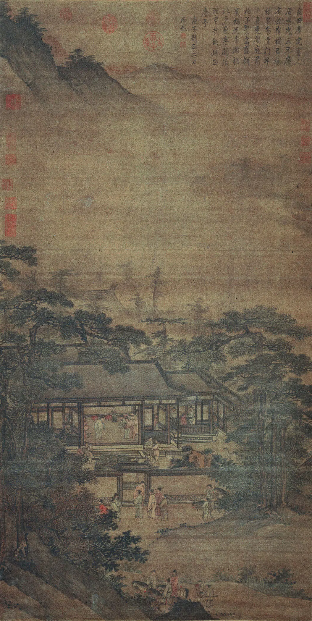 明朝【周文靖】《岁朝图轴》