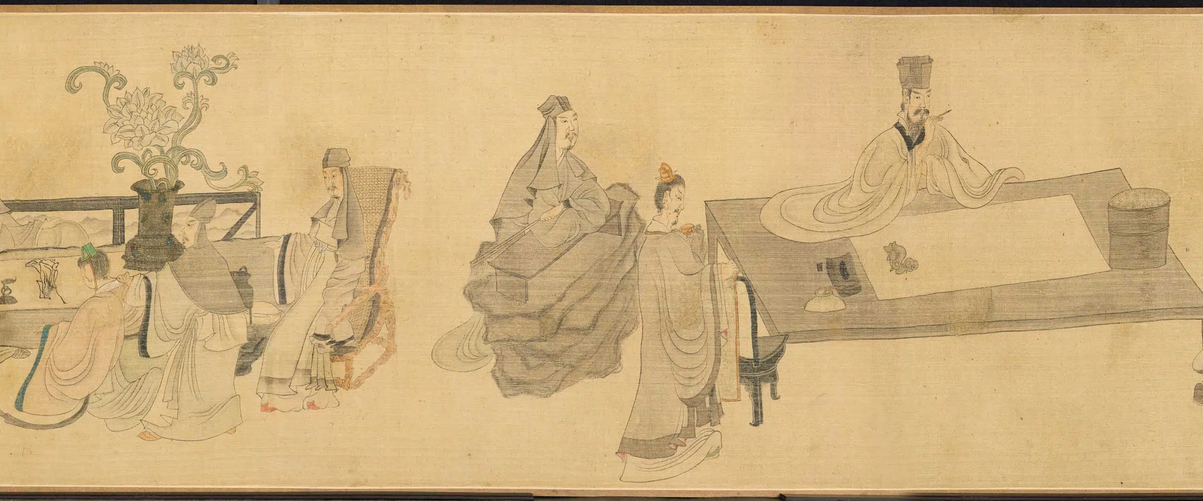 明朝【陈洪绶】《西园图卷》 第5张 明朝【陈洪绶】《西园图卷》 第5张
