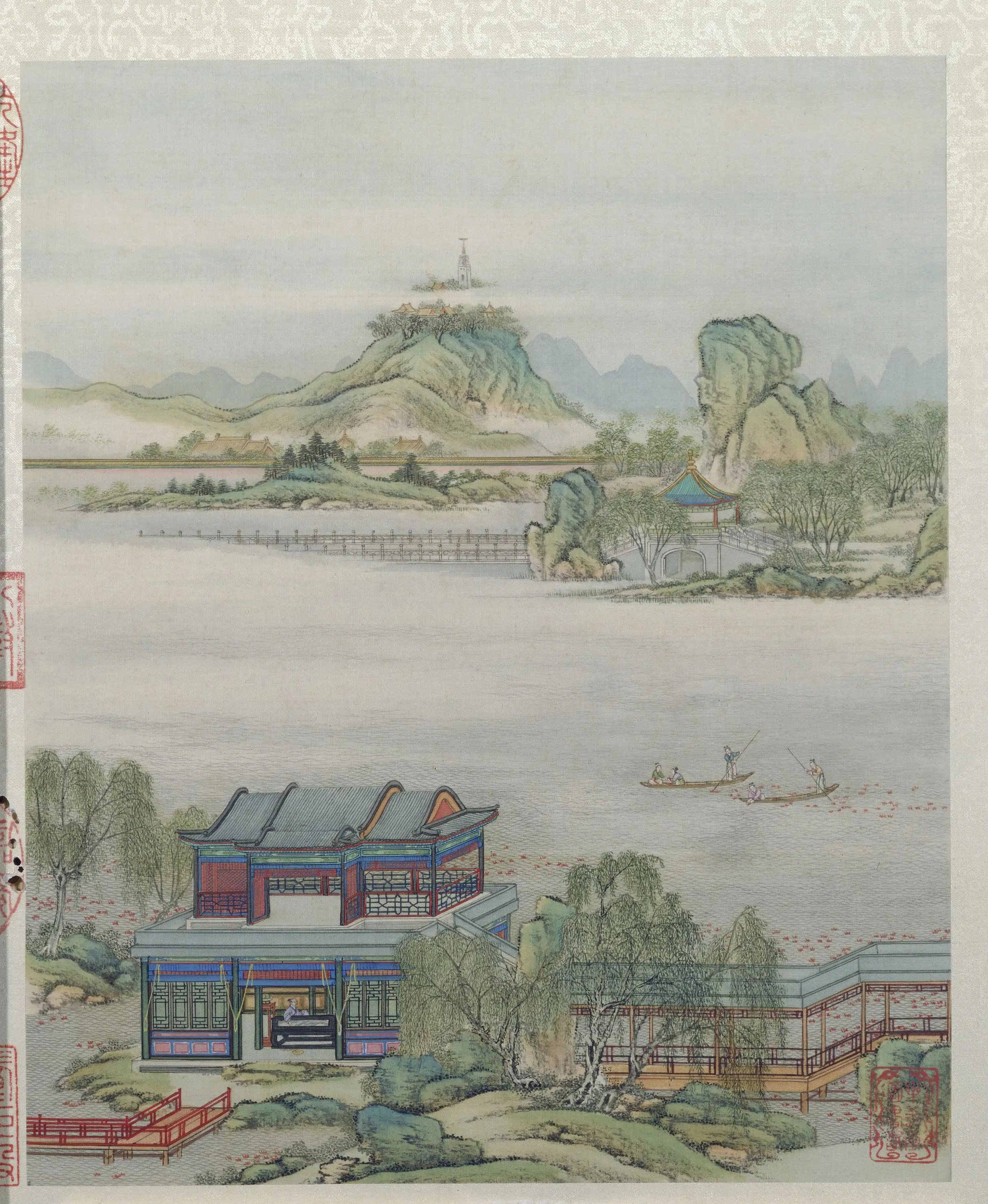 清代【陈枚】《山水楼阁图册十二开》 第8张