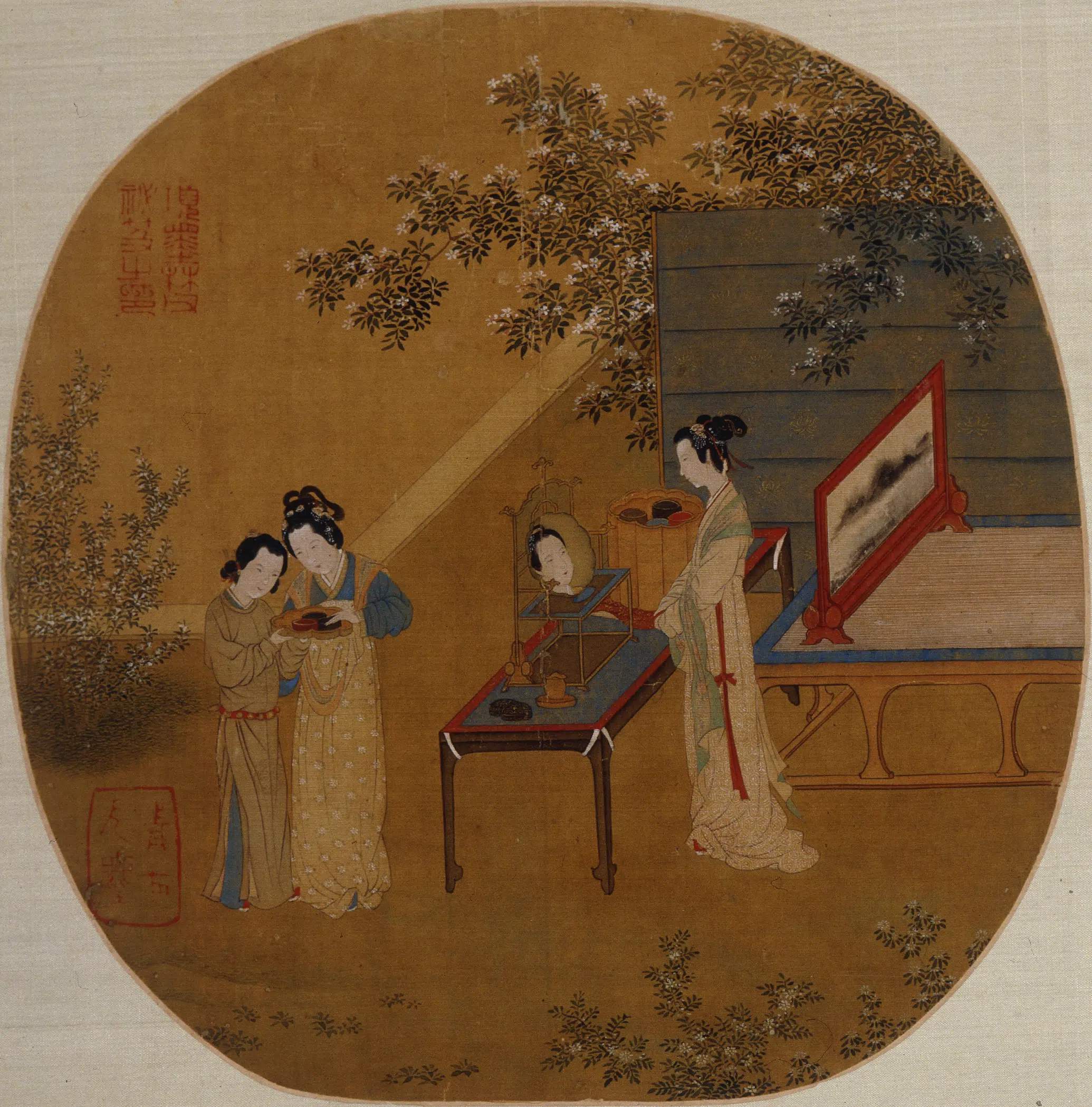 明朝【仇英】《临宋人画册》 第4张
