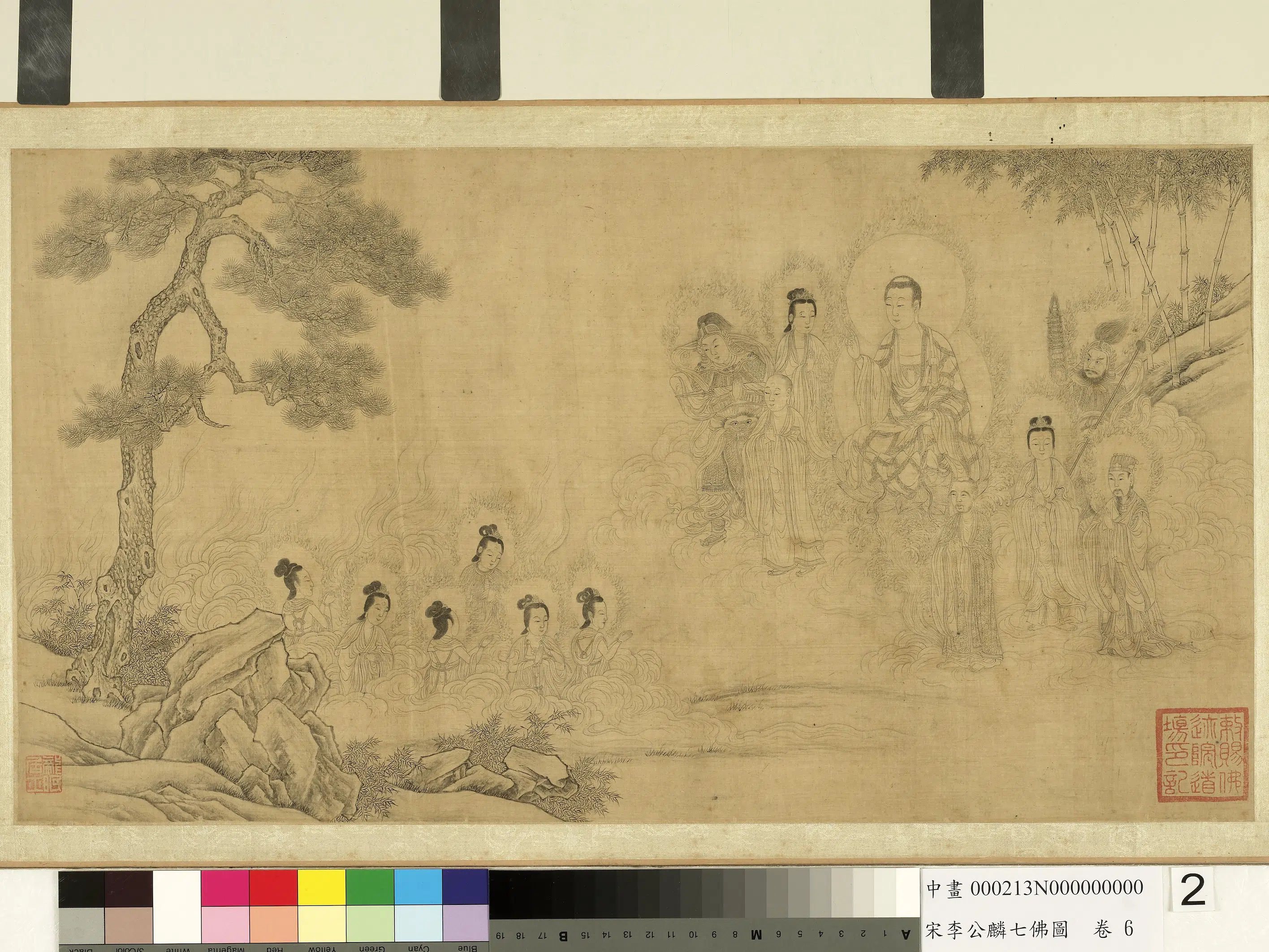 北宋【李公麟】《七佛图卷-6》