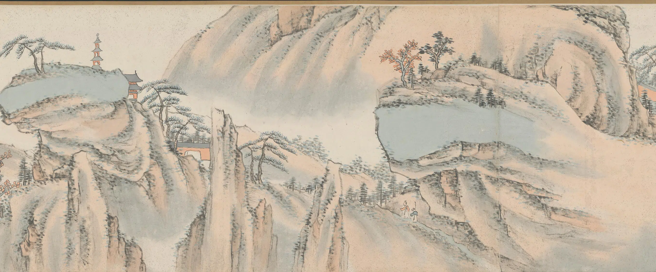 清代【萧云从】《山水图卷》 第19张