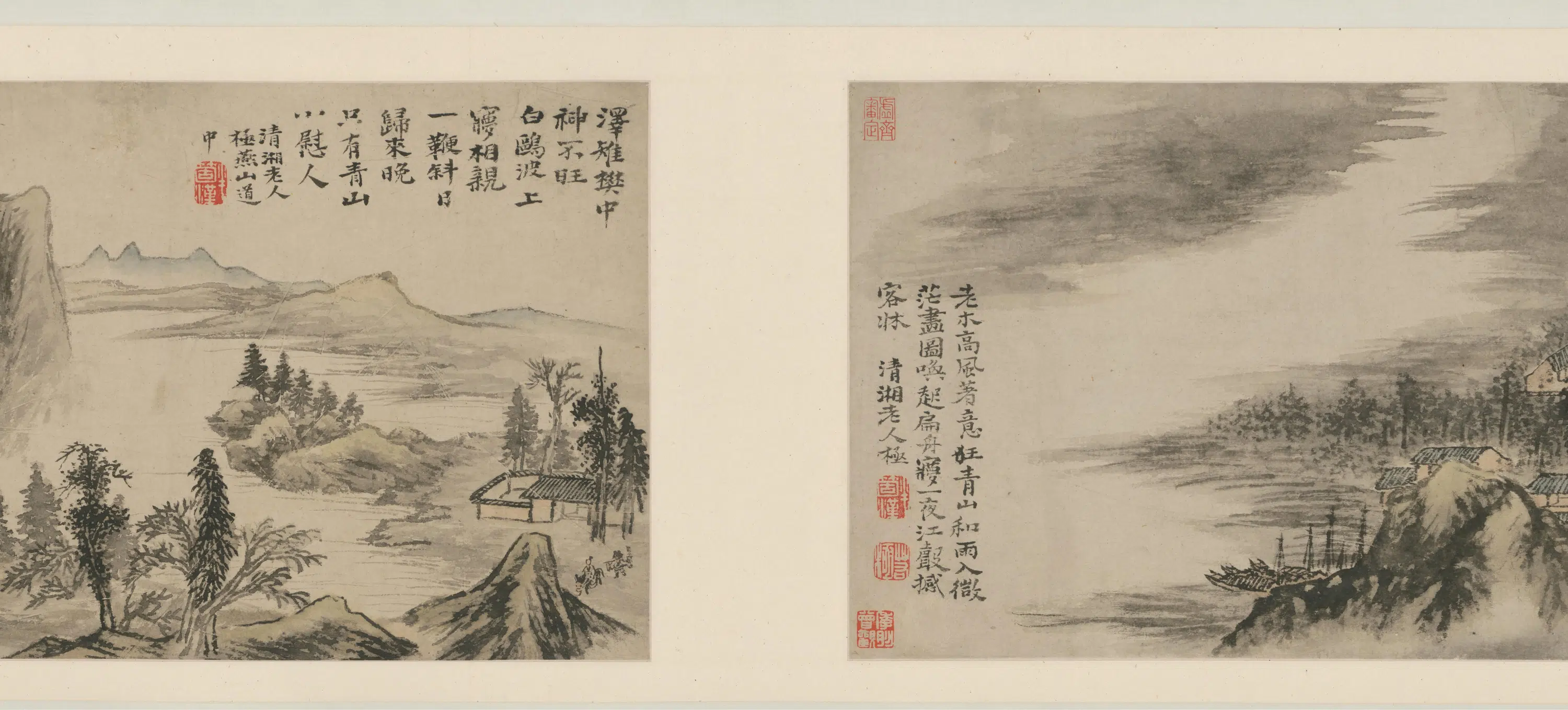 清代【石涛】《山水图卷(四段)》 第4张 清代【石涛】《山水图卷(四段)》 第4张