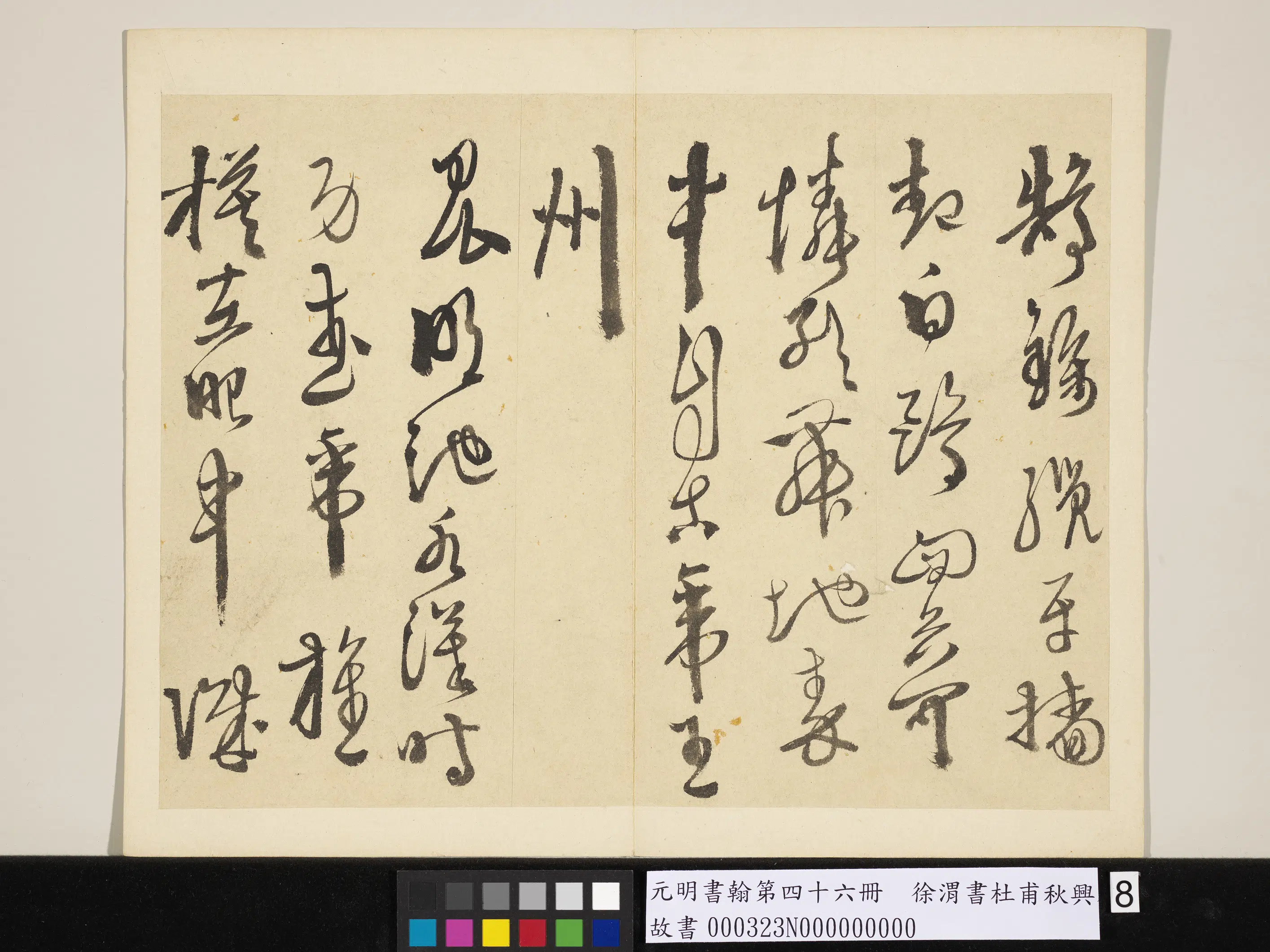 明朝【徐渭】《书杜甫秋兴八首-元明书翰第四十六册》 第10张