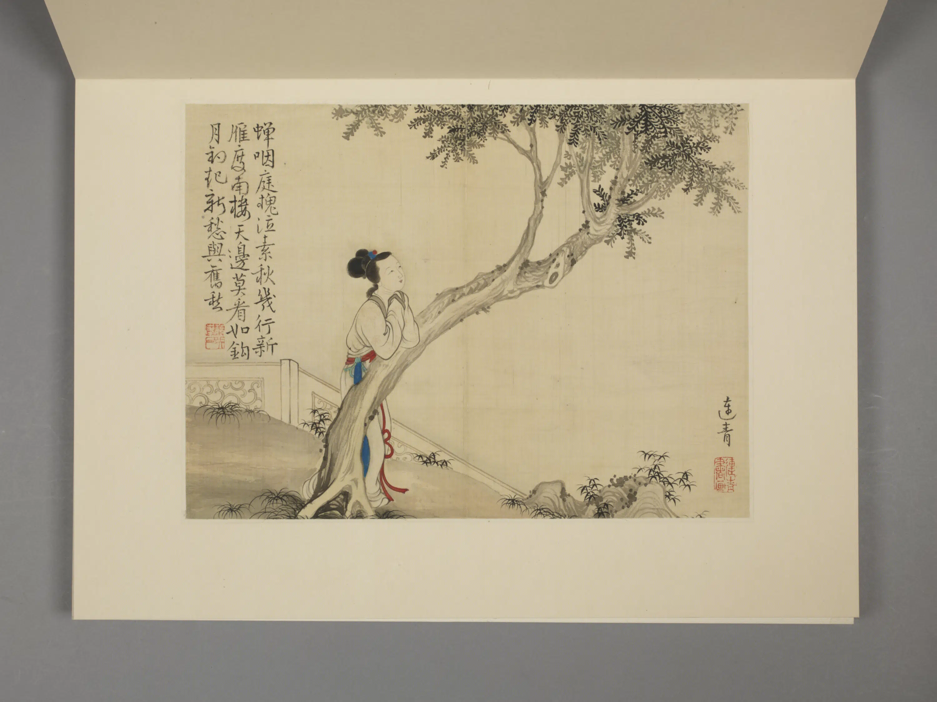 清代【蒋峰】《仕女册》 第8张 清代【蒋峰】《仕女册》 第8张