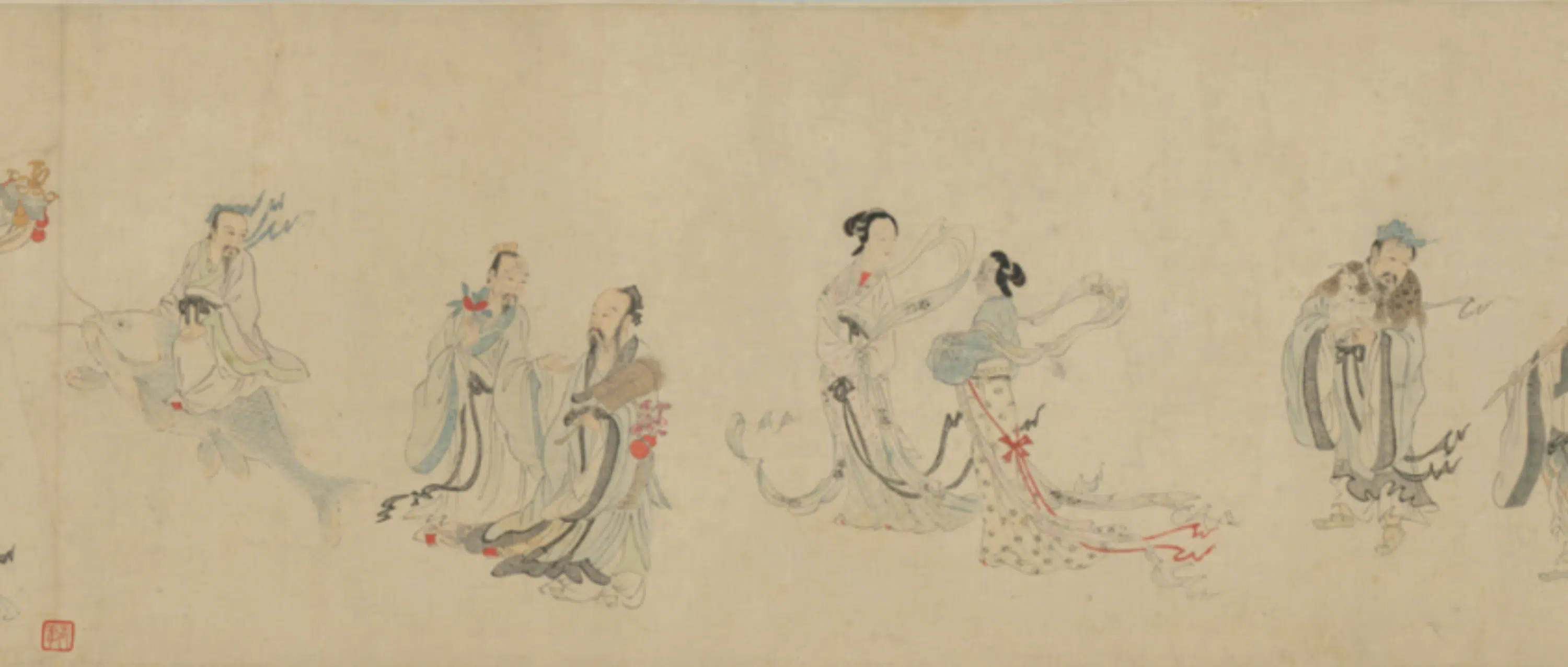明朝【明人】《仙人图卷》 第8张