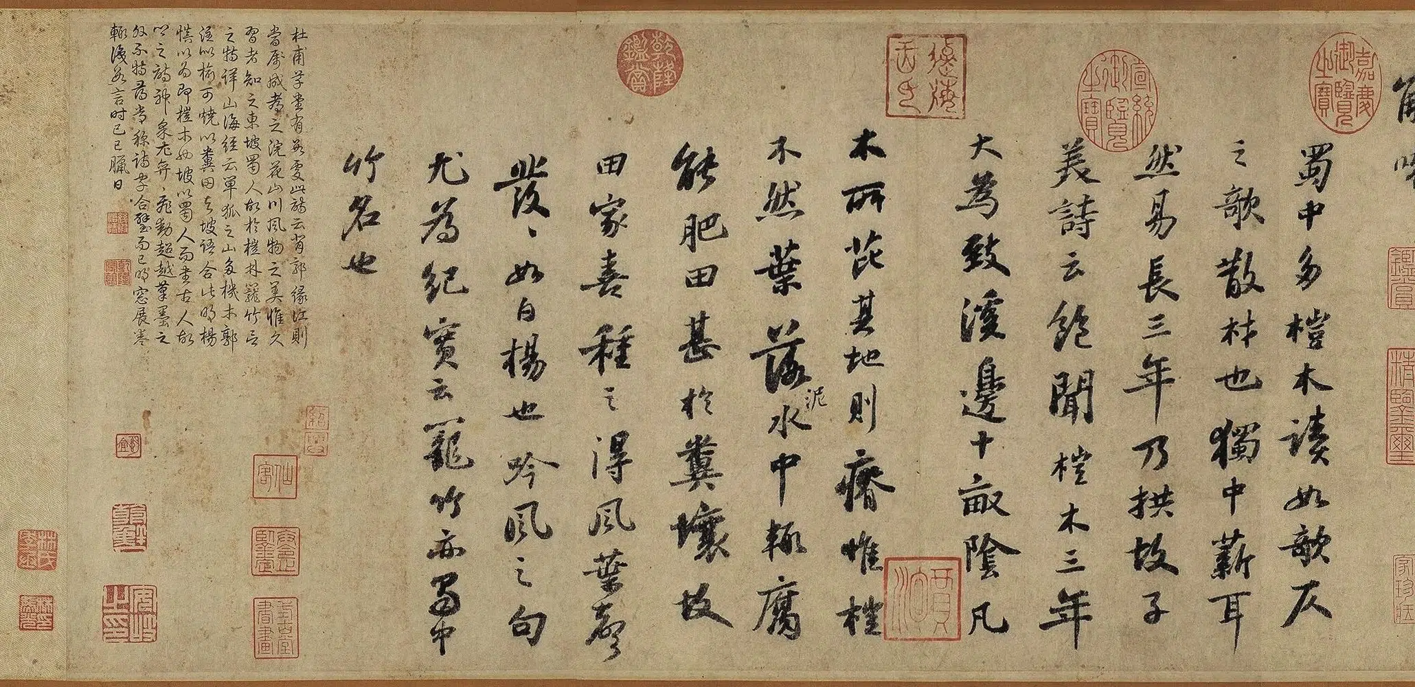 北宋【苏轼】《杜甫桤木诗卷》 第4张