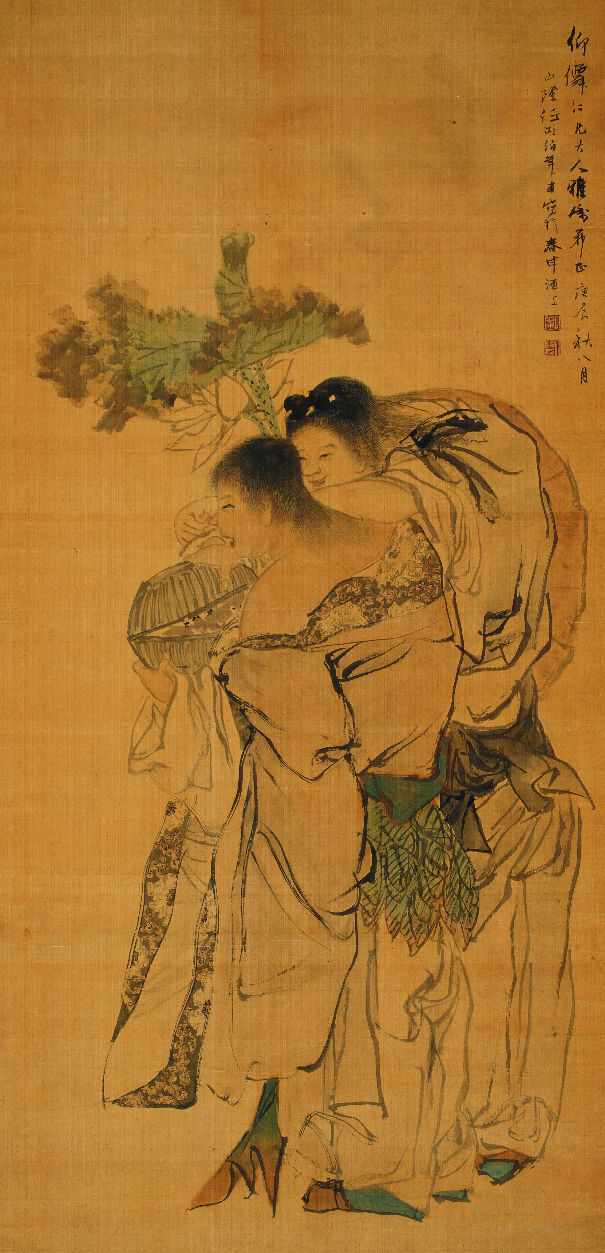 清代【任伯年】《人物图》