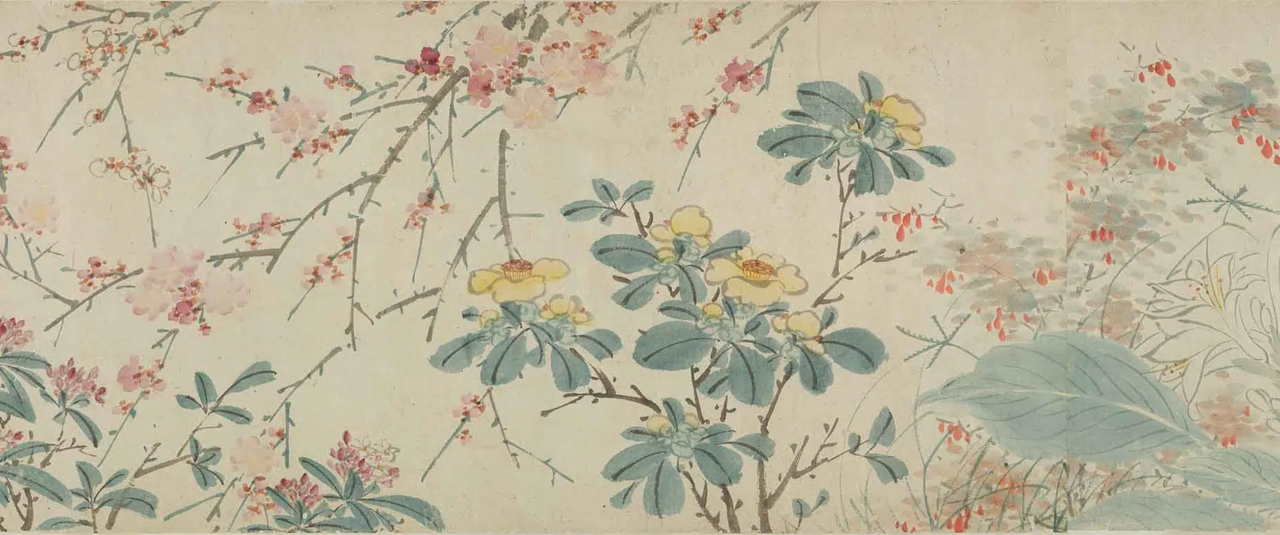 明朝【陈淳（道复）】《四季花卉卷》 第16张