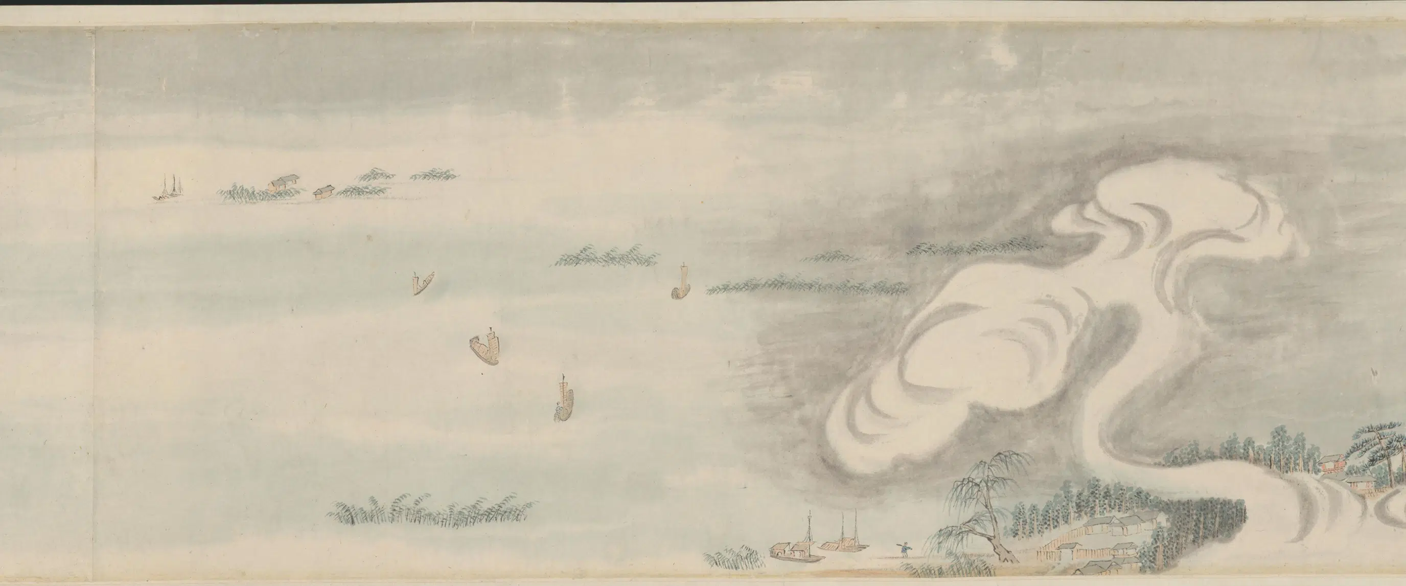 清代【萧云从】《仿古山水图屏》 第18张