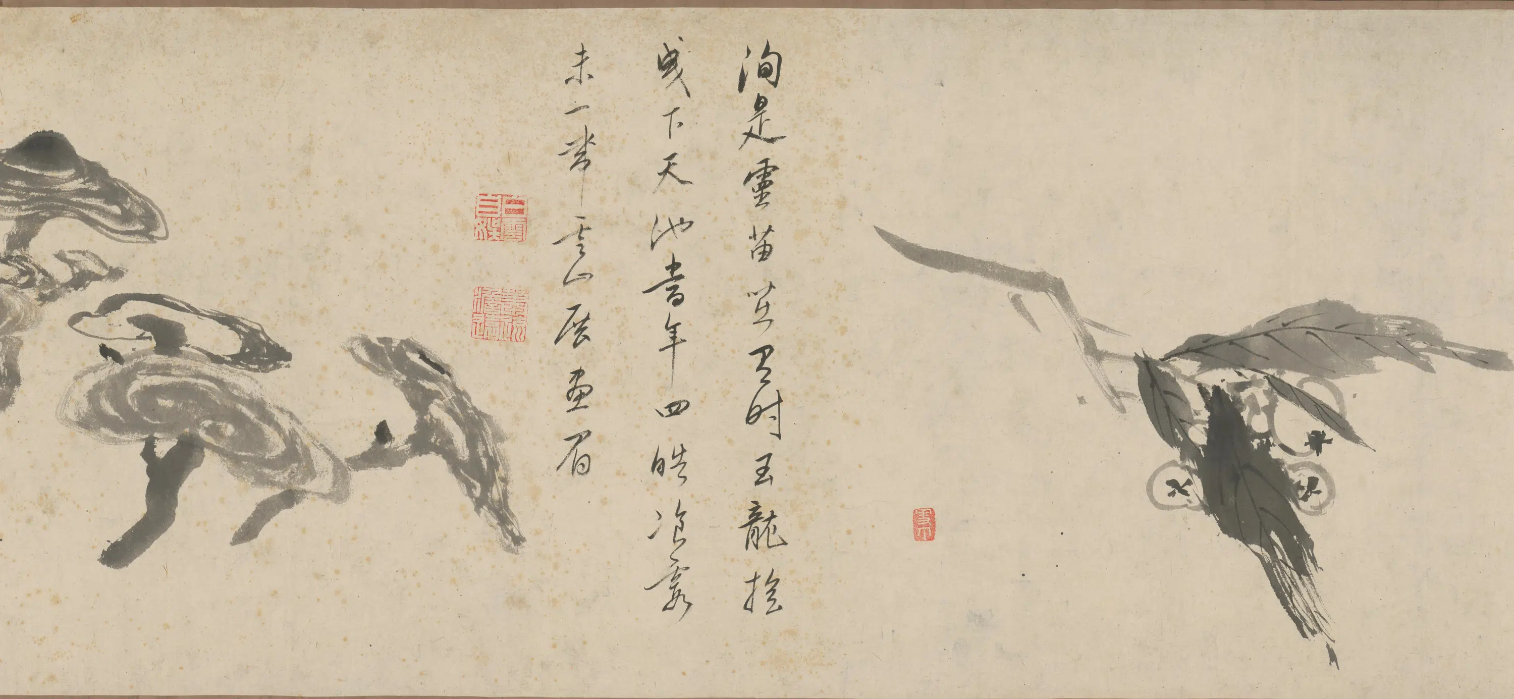 清代【朱耷】《花卉卷》 第4张