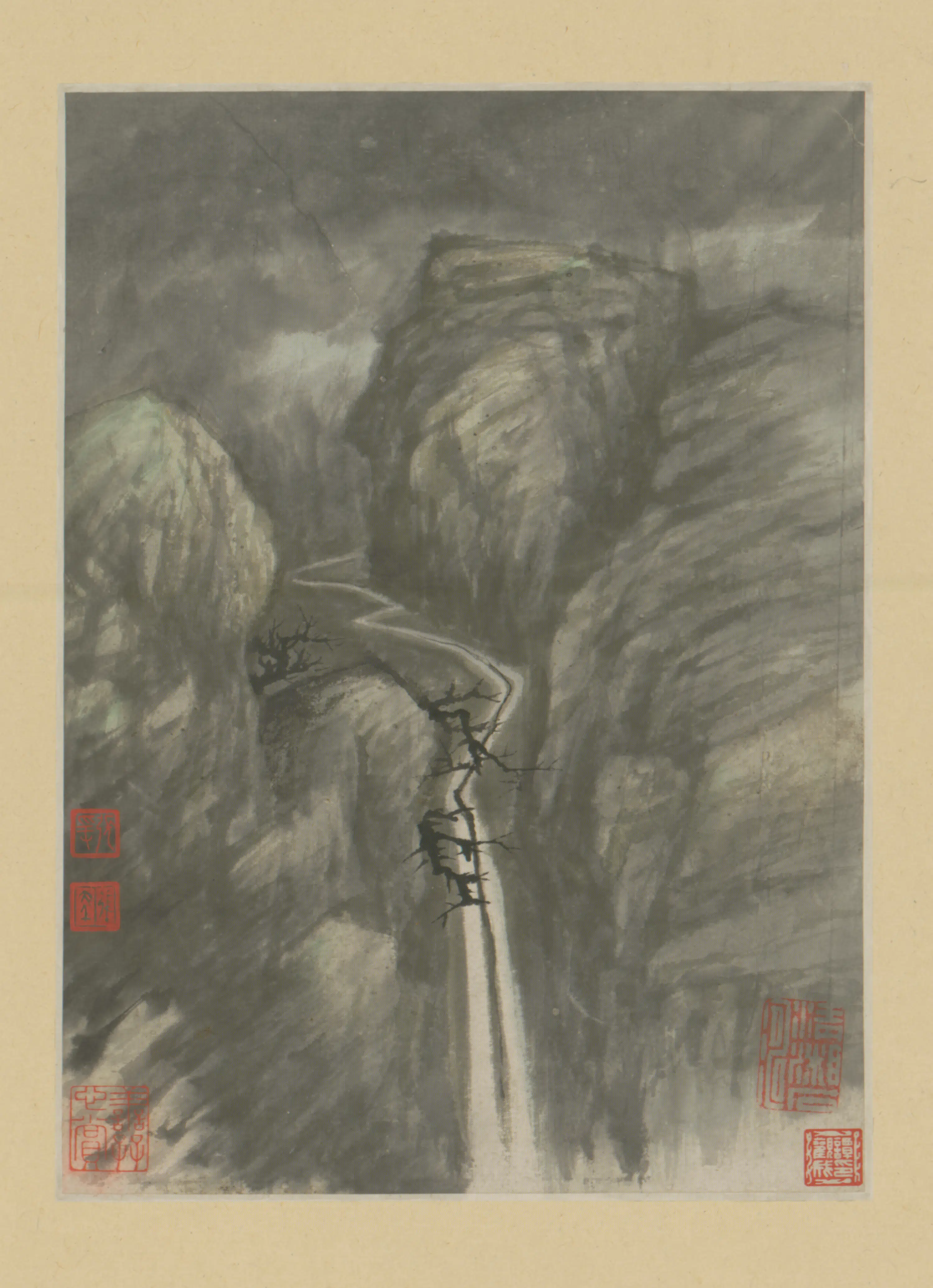 清代【原济】《金山龙游寺诗意册》 第5张 清代【原济】《金山龙游寺诗意册》 第5张