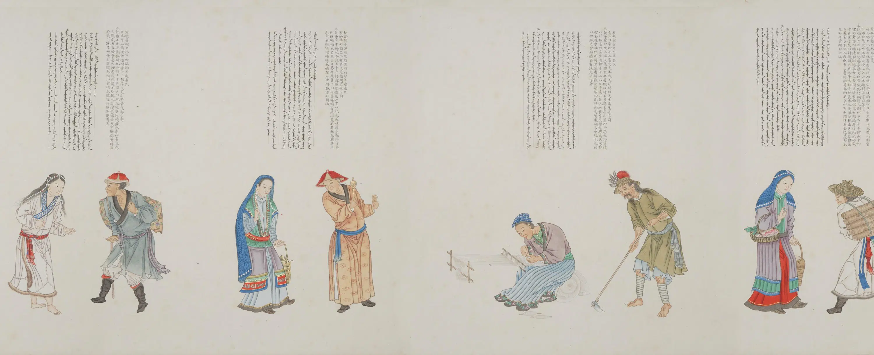 清代【程琳】《沈焕、沈庆兰、黎明、程琳合画职贡图卷第三卷》 第29张