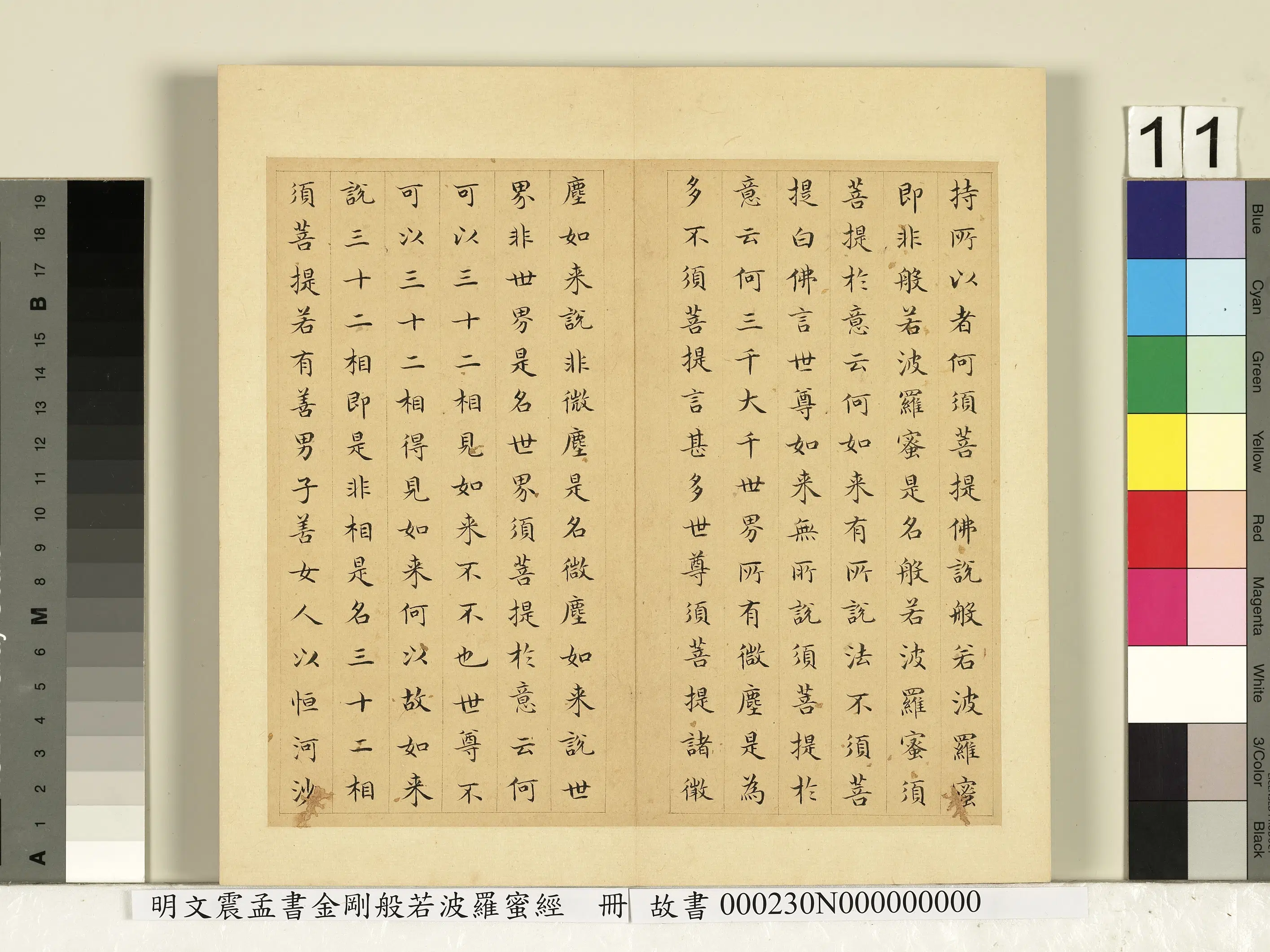 明朝【文震孟】《书金刚般若波罗蜜经册》 第3张
