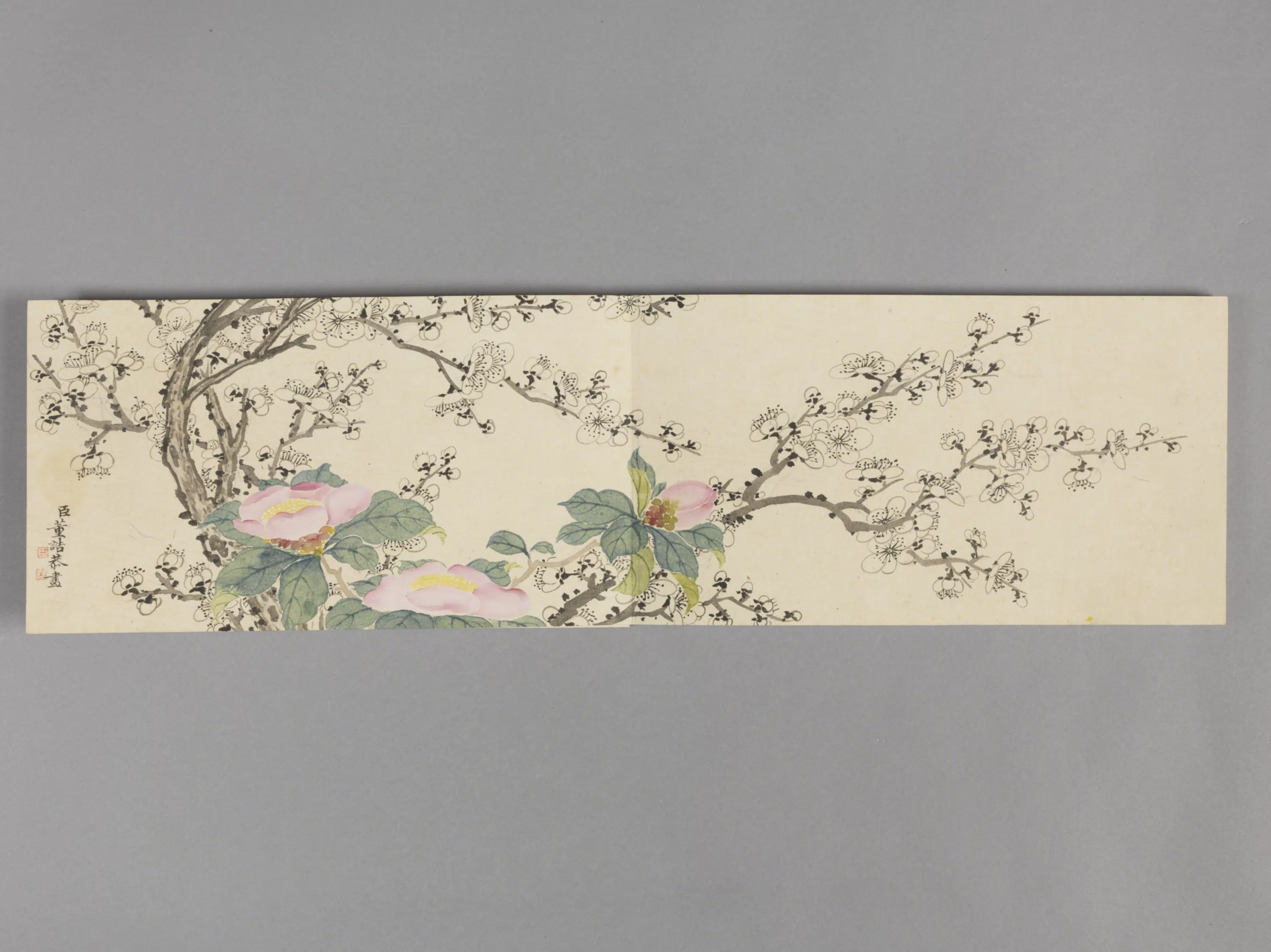 清代【董诰】《花卉册-1（8开）》 第8张