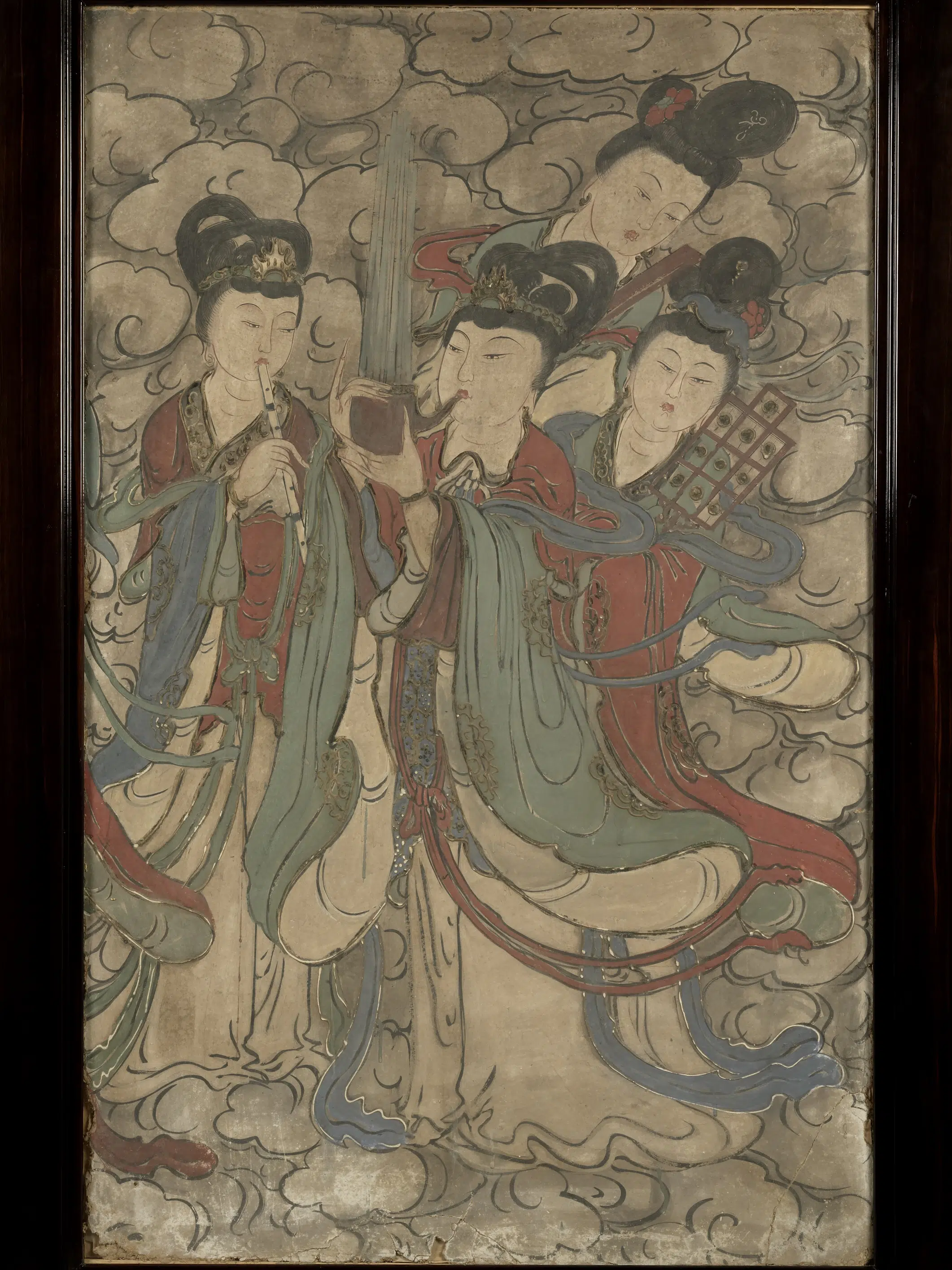元代《元人壁画仙乐图壁画》