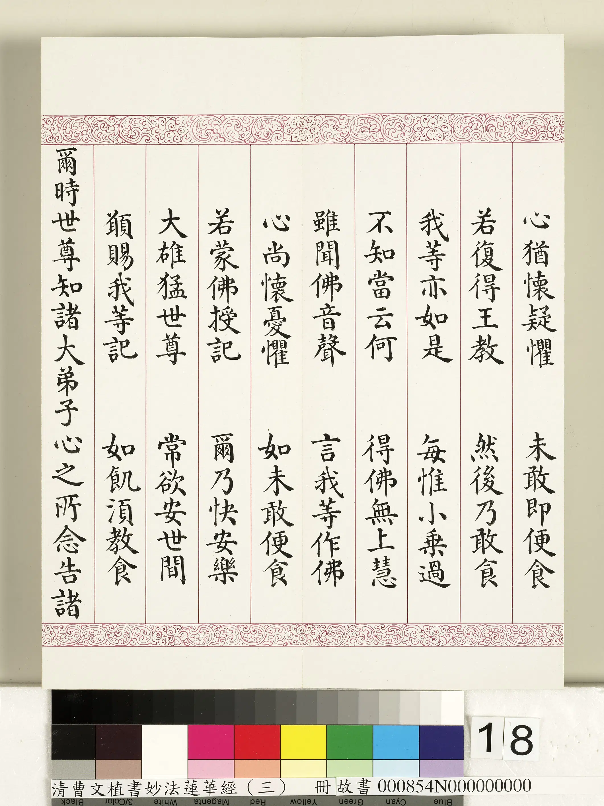 清代【曹文埴】《妙法莲华经（三）册》 第10张