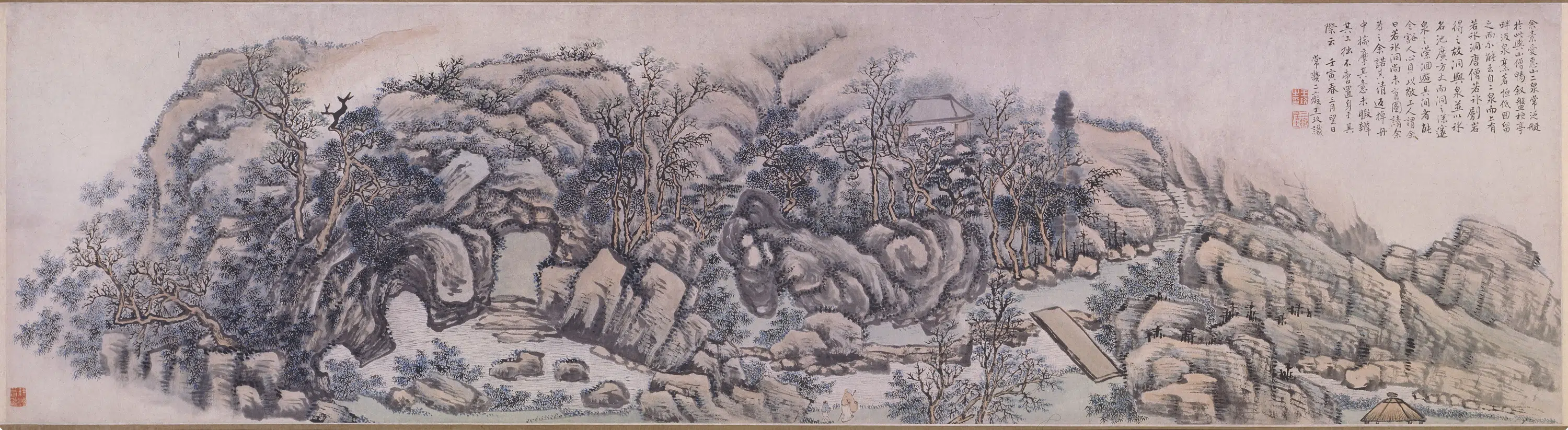 清代【王玖】《惠山二泉图卷》 第1张