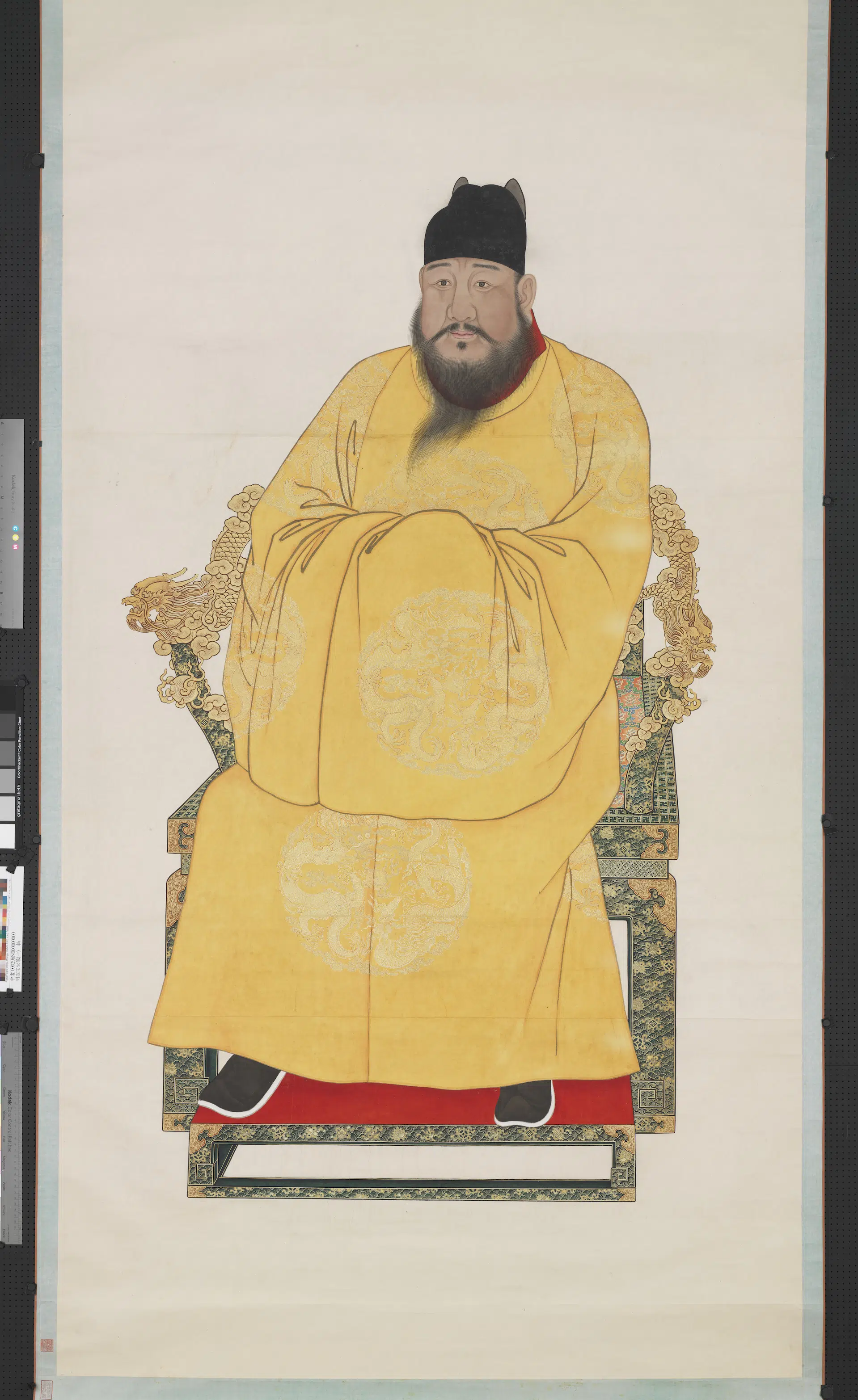 明朝【明宣宗朱瞻基】《明宣宗坐像（二）图轴》 第1张