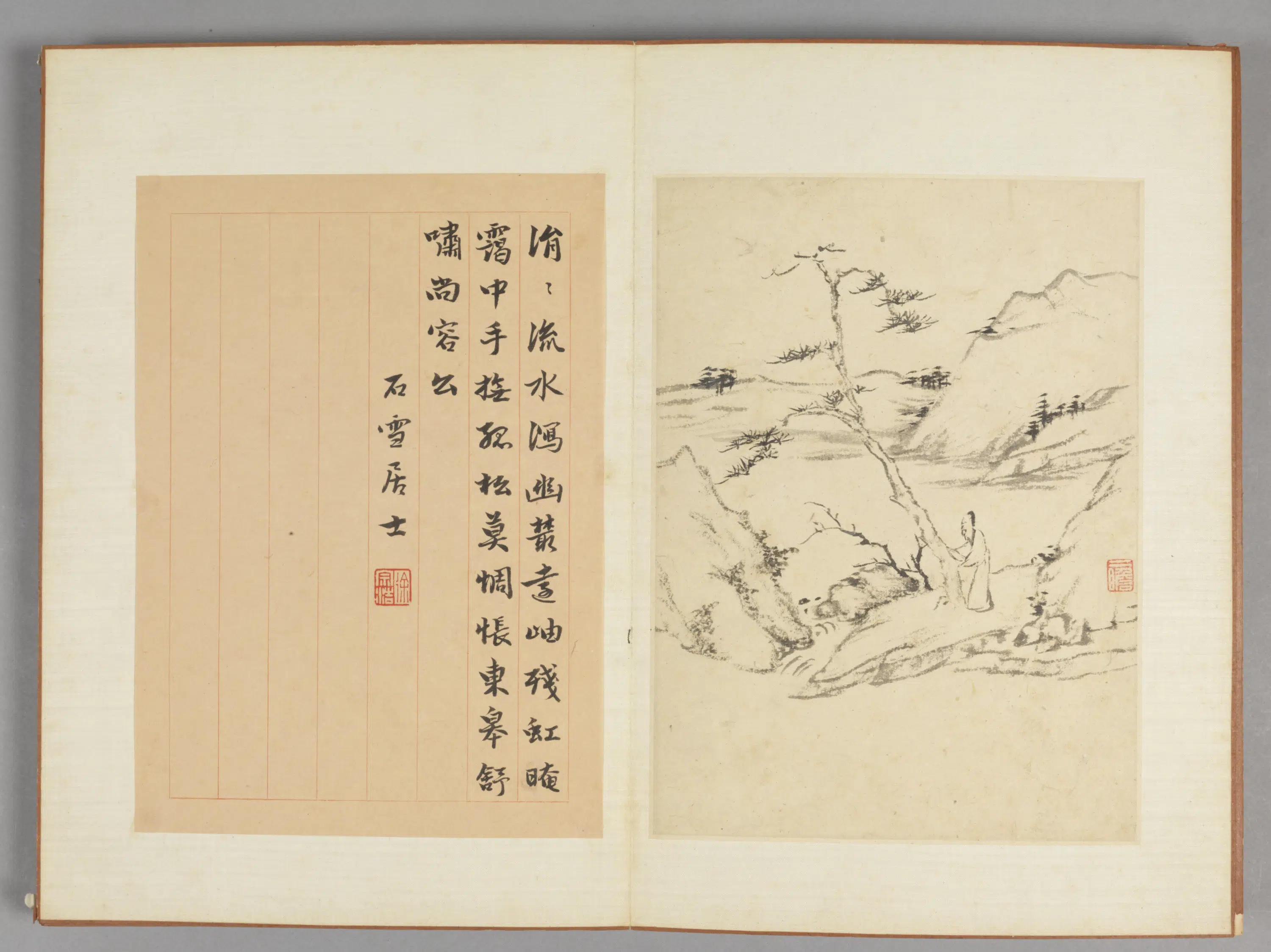 清代【查士标】《山水册(10开)》 第4张 清代【查士标】《山水册(10开)》 第4张