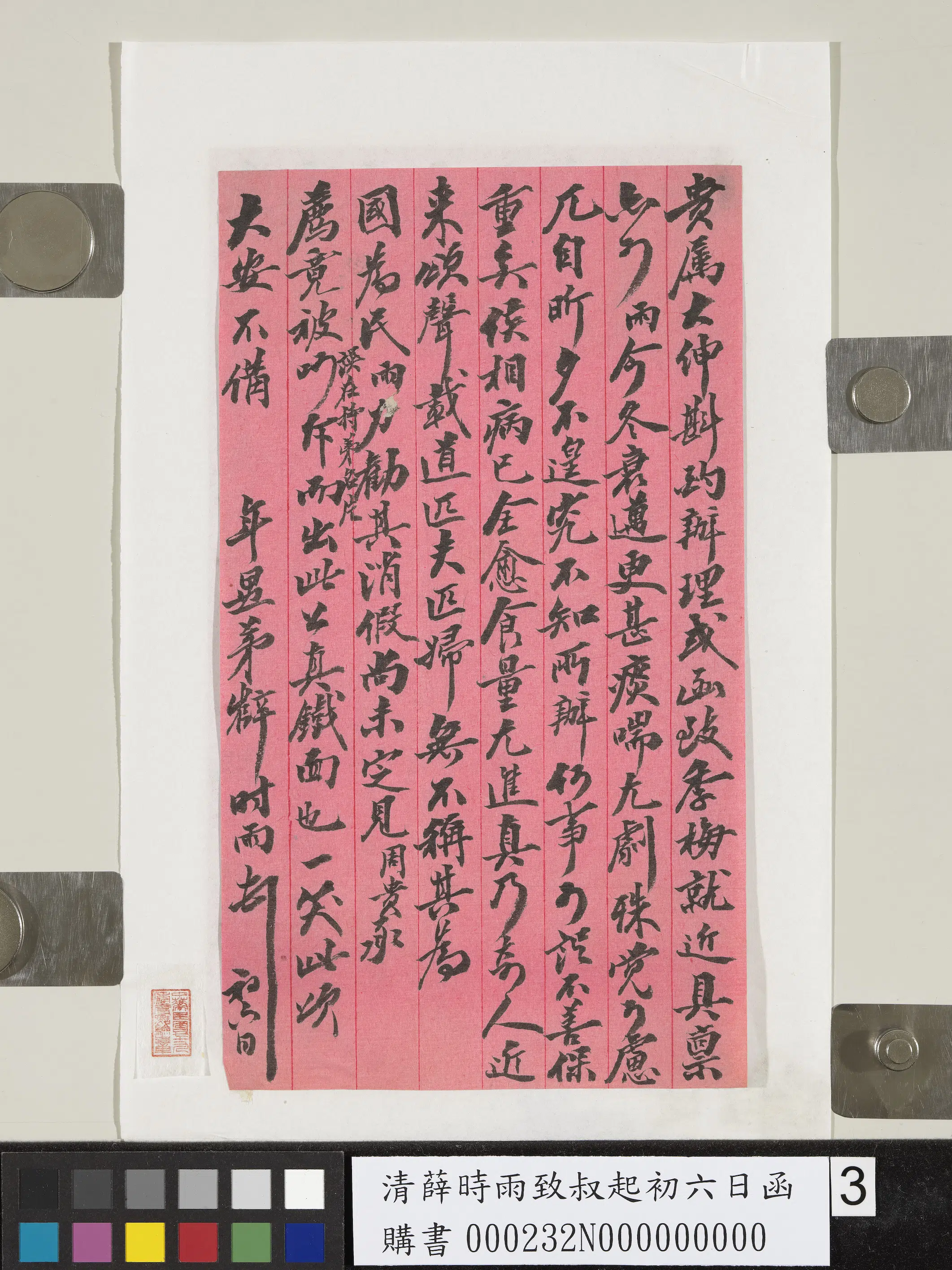 清代【薛时雨】《致叔起初六日函》 第3张 清代【薛时雨】《致叔起初六日函》 第3张