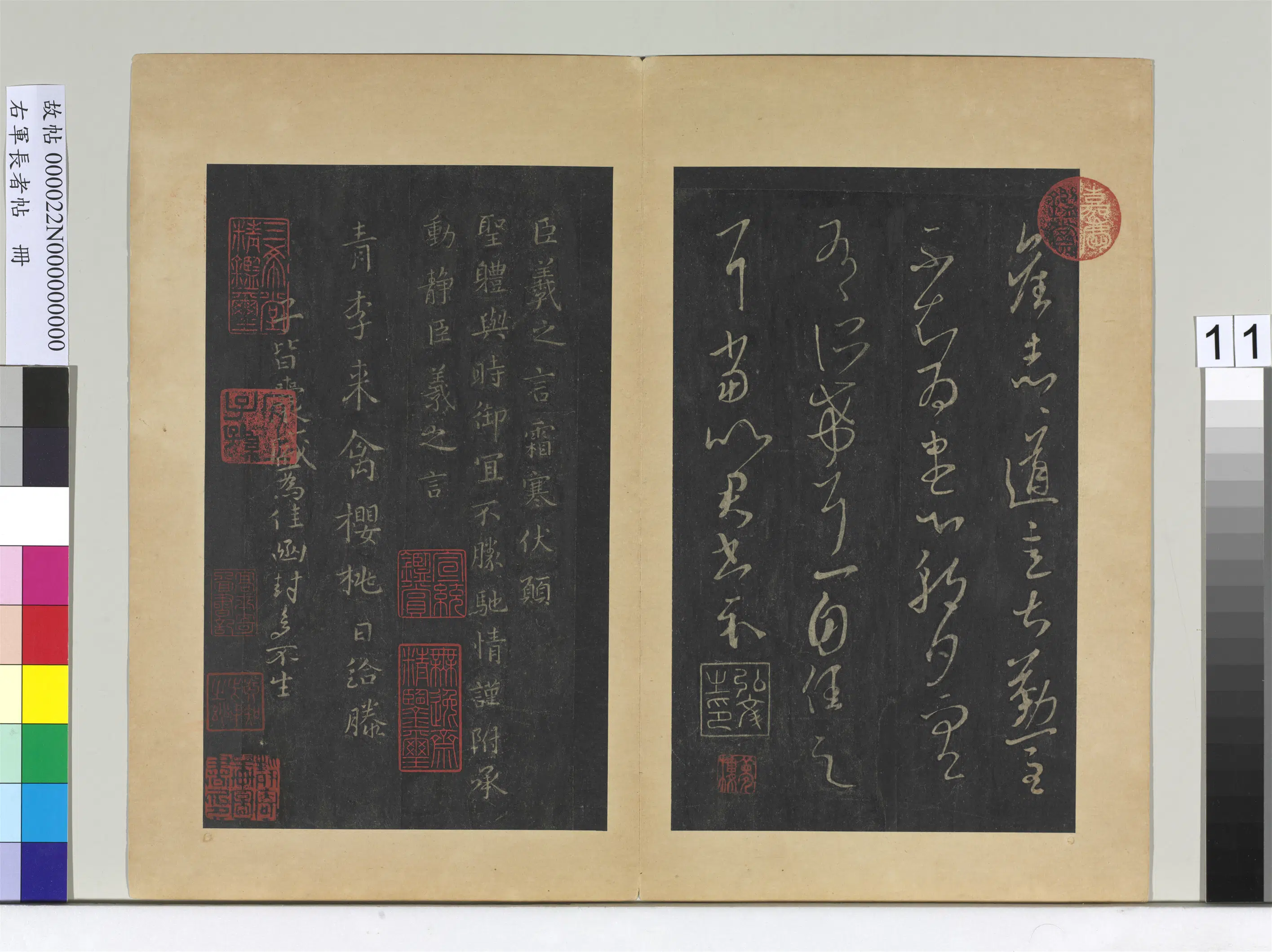 东晋【王羲之】《右军长者帖册》 第14张