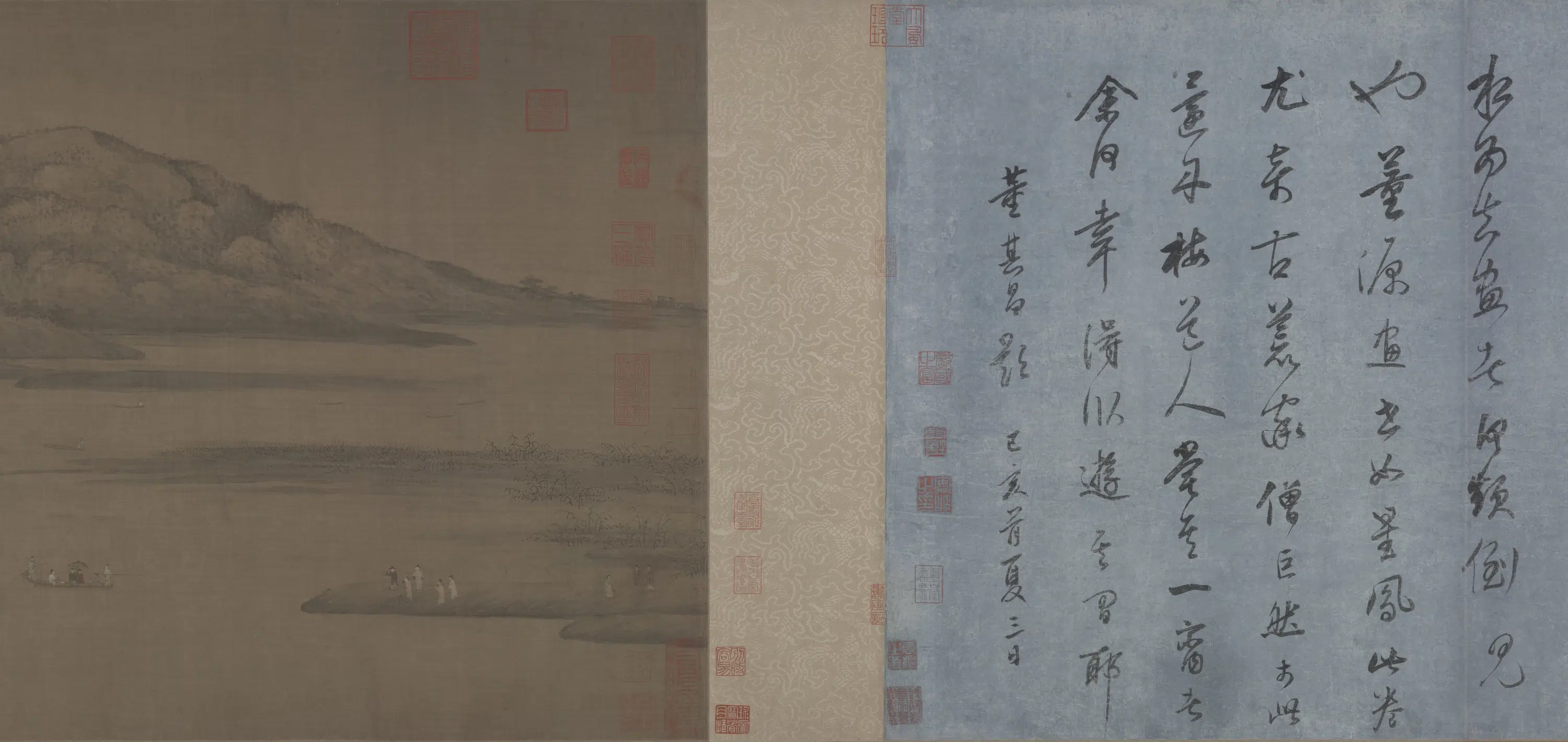 五代十国【董源】《潇湘图卷》 第5张