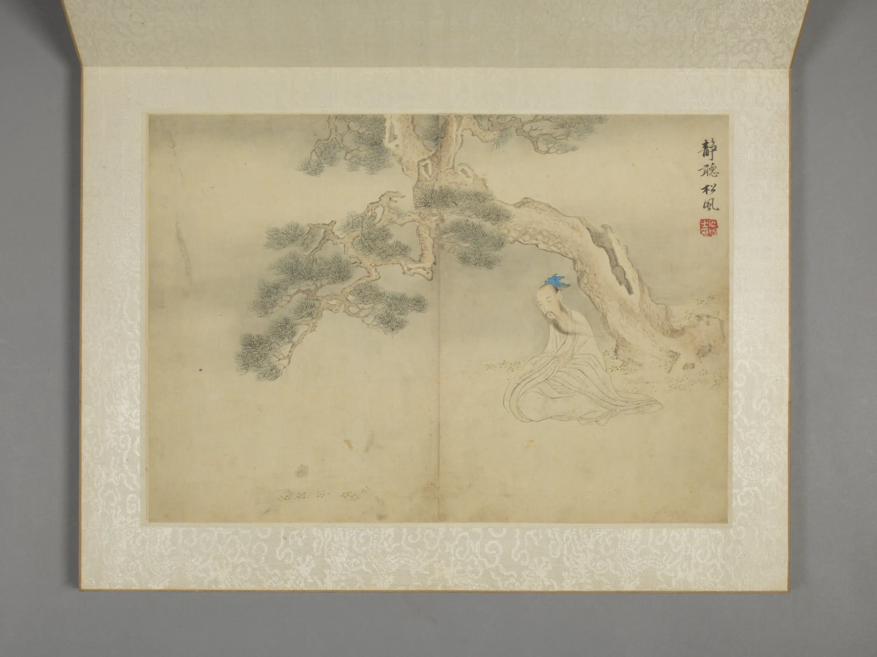 清代【上官周】《山水人物图册（7开）》 第6张