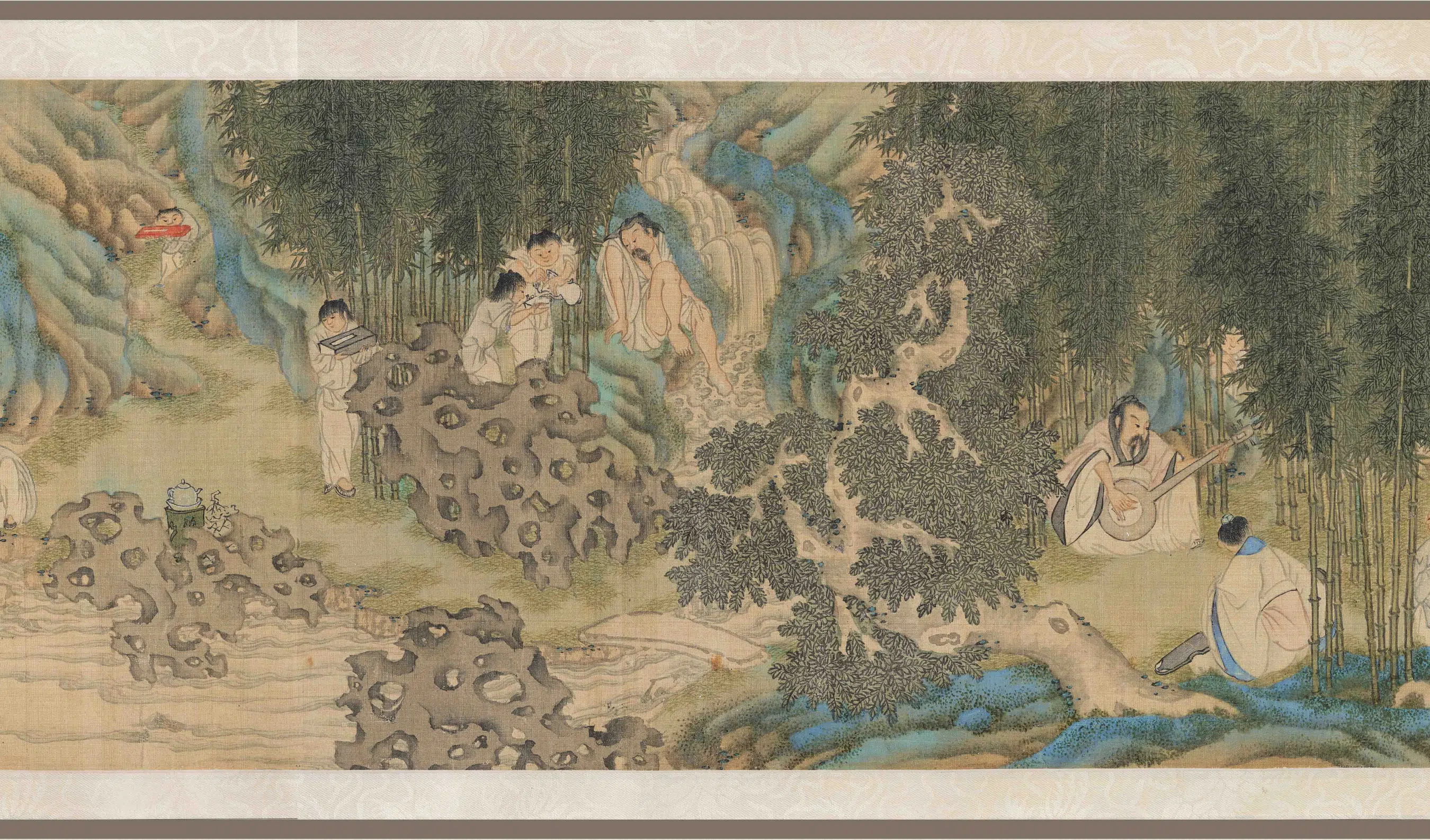 明朝【李士达】《竹林七贤图卷》 第2张