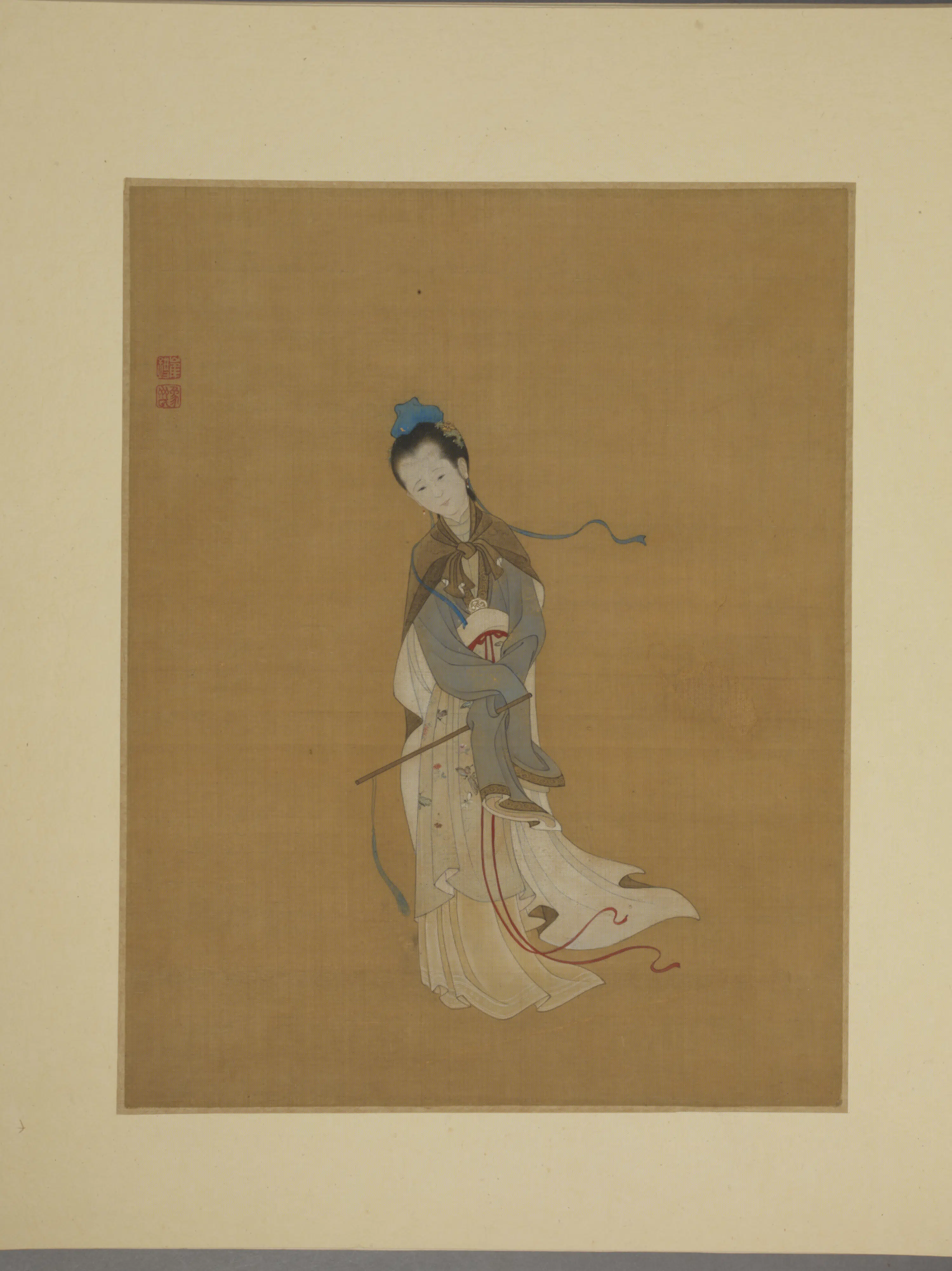 清代【崔鏏】《仕女图册》 第8张