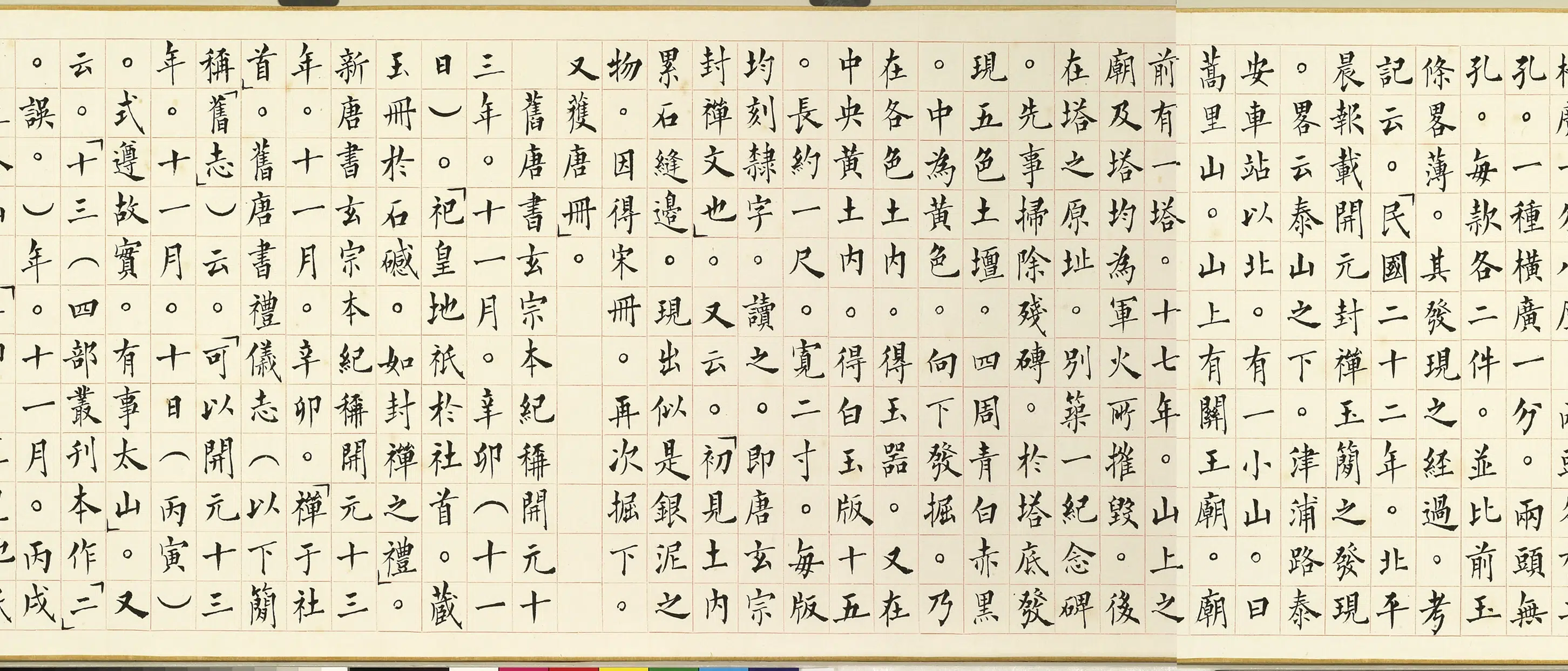 唐朝【李隆基】《唐玄宗宋真宗禅地祇玉册墨拓本卷》 第13张