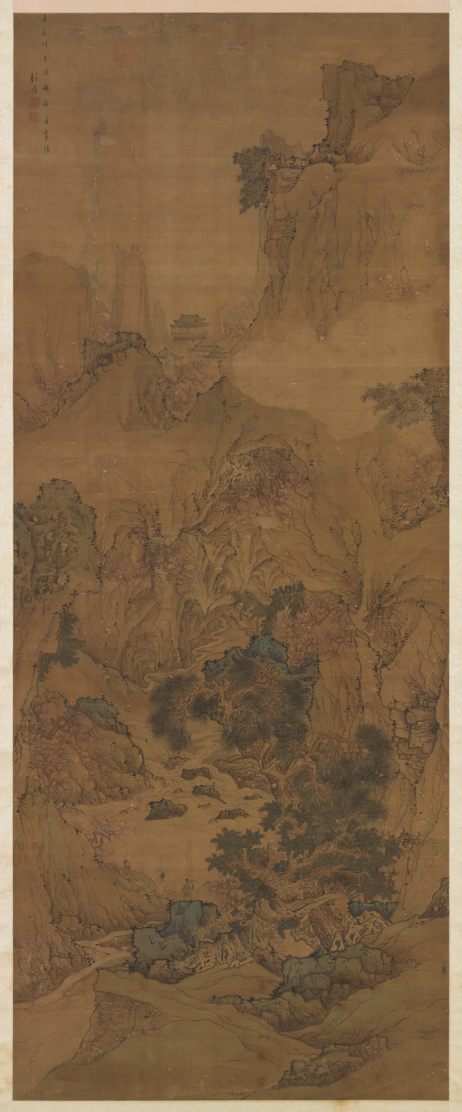 明朝【刘度】《山水图》 第1张