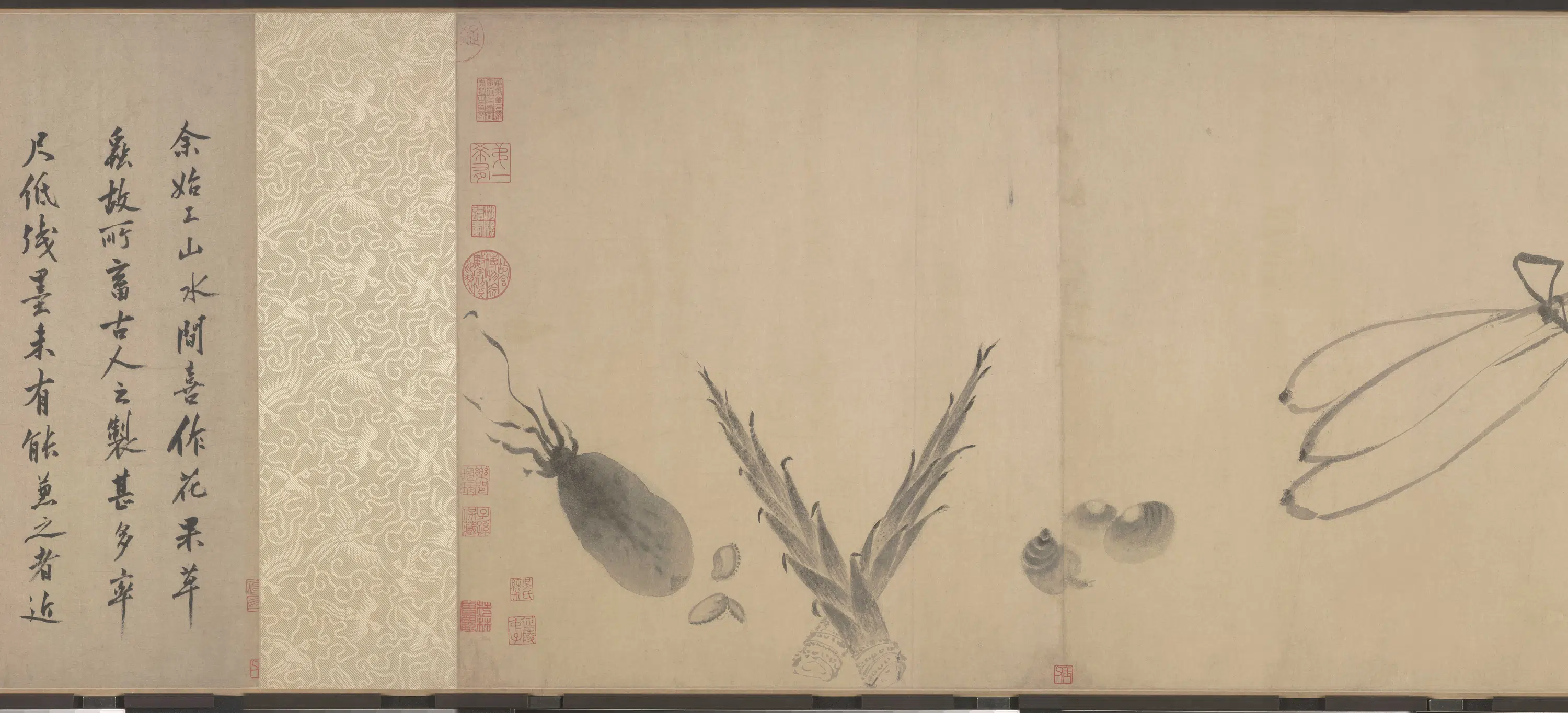 南宋【牧溪】《水墨写生图》 第7张
