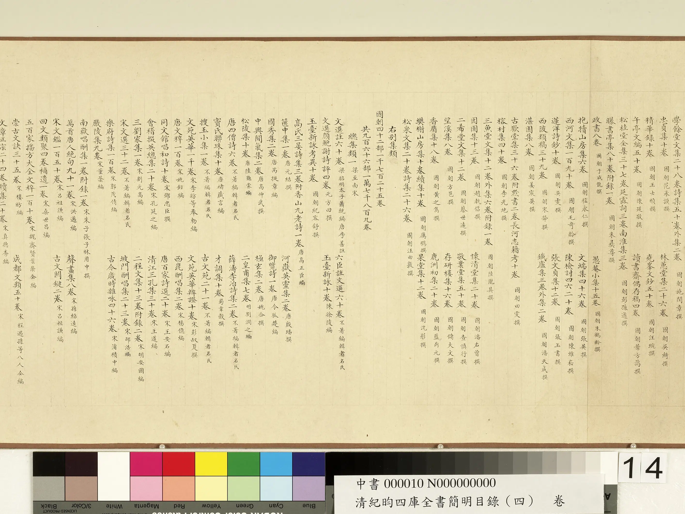 清代【纪昀（盷）】《钦定四库全书简明目录（集部）卷》 第6张
