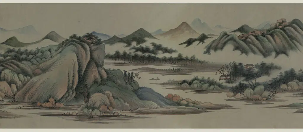 清代【金城】《临王时敏晴岚暖翠图卷》 第3张