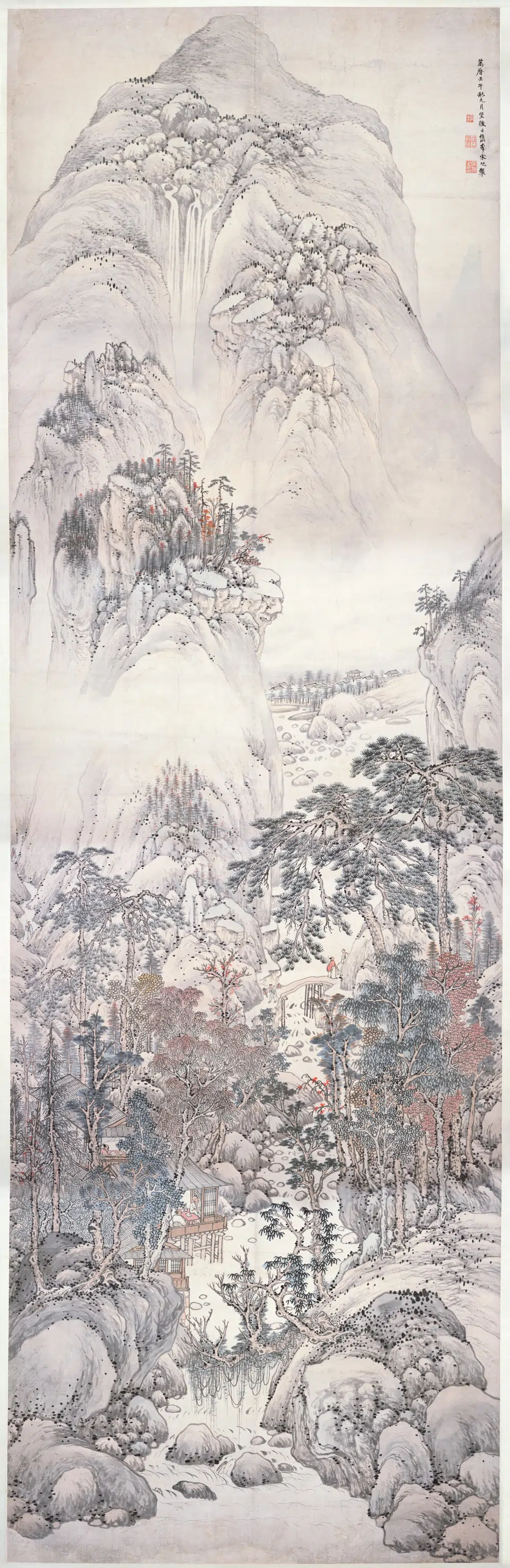 明朝【宋旭】《山水轴》 第1张