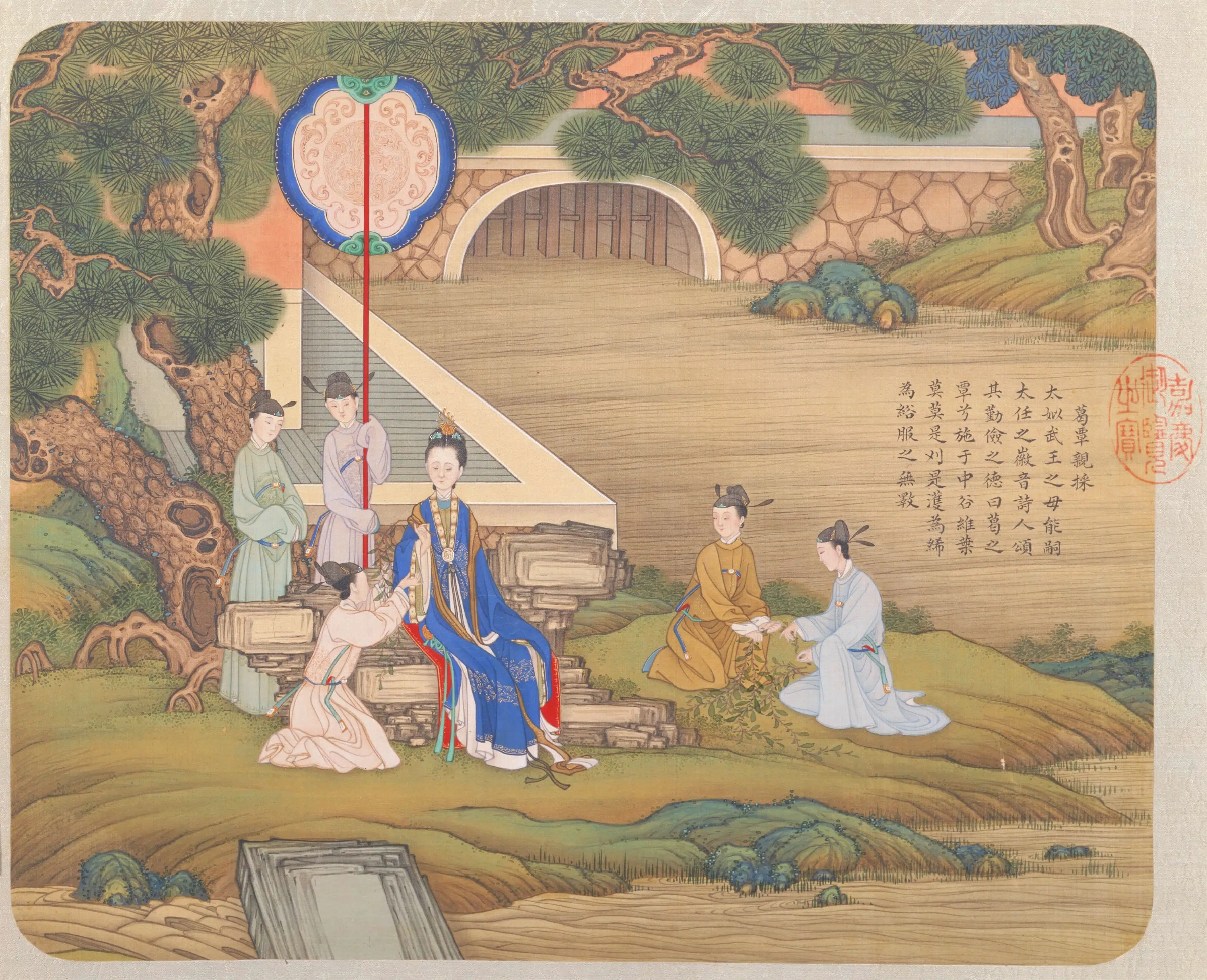 清代【焦秉贞】《历朝贤后故事图册》 第7张 清代【焦秉贞】《历朝贤后故事图册》 第7张