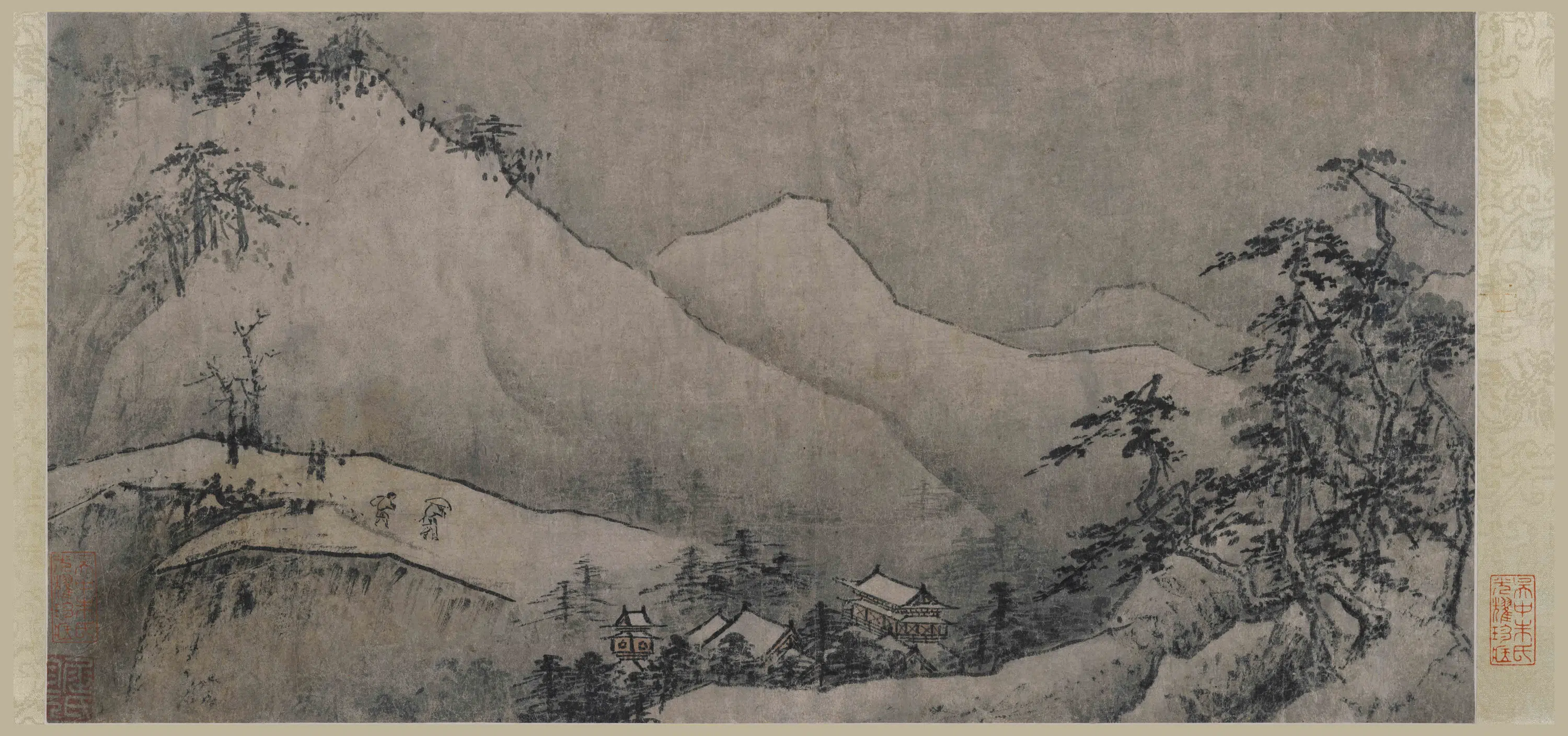 宋代【佚名】《雪景山水图卷》