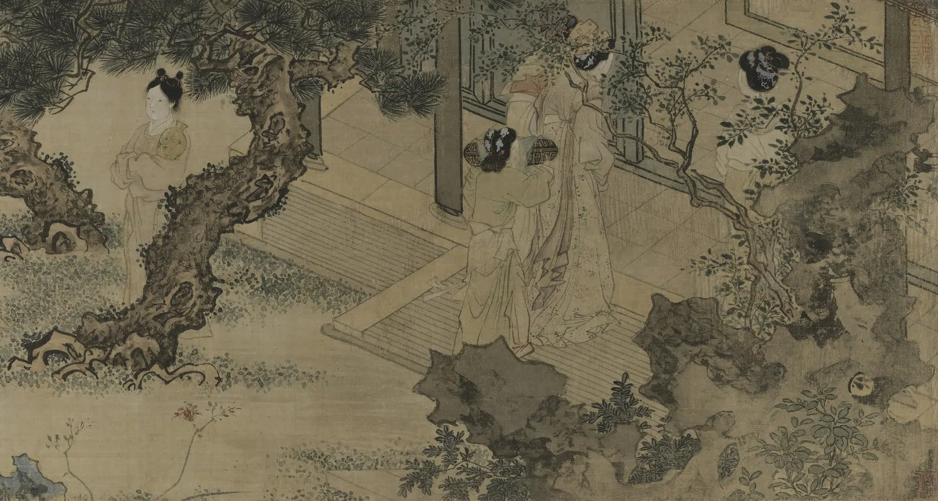 明朝【杜堇】《仕女图卷》 第3张 明朝【杜堇】《仕女图卷》 第3张