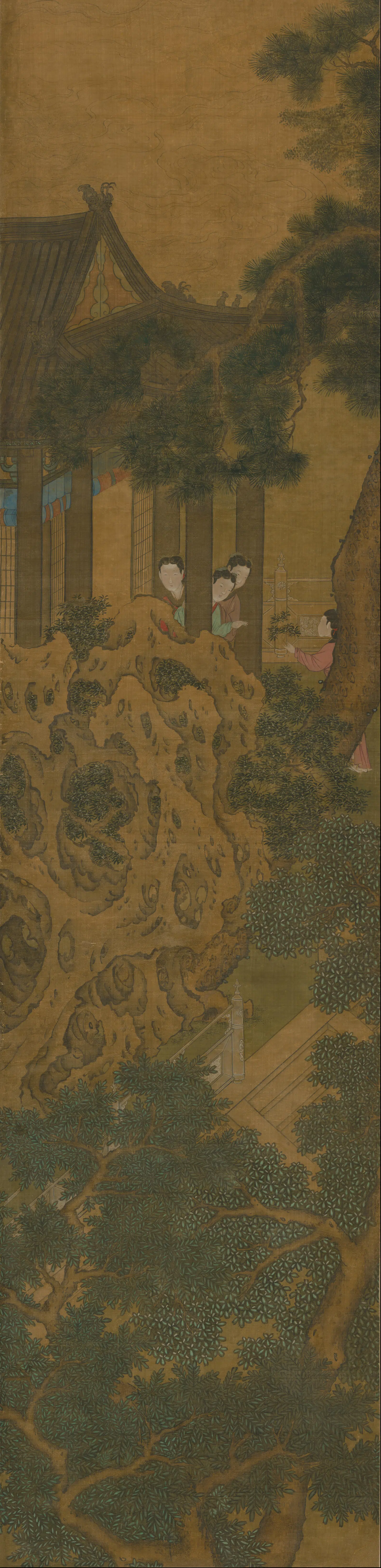 清代【萧晨】《昼锦堂图通景屏》 第4张 清代【萧晨】《昼锦堂图通景屏》 第4张